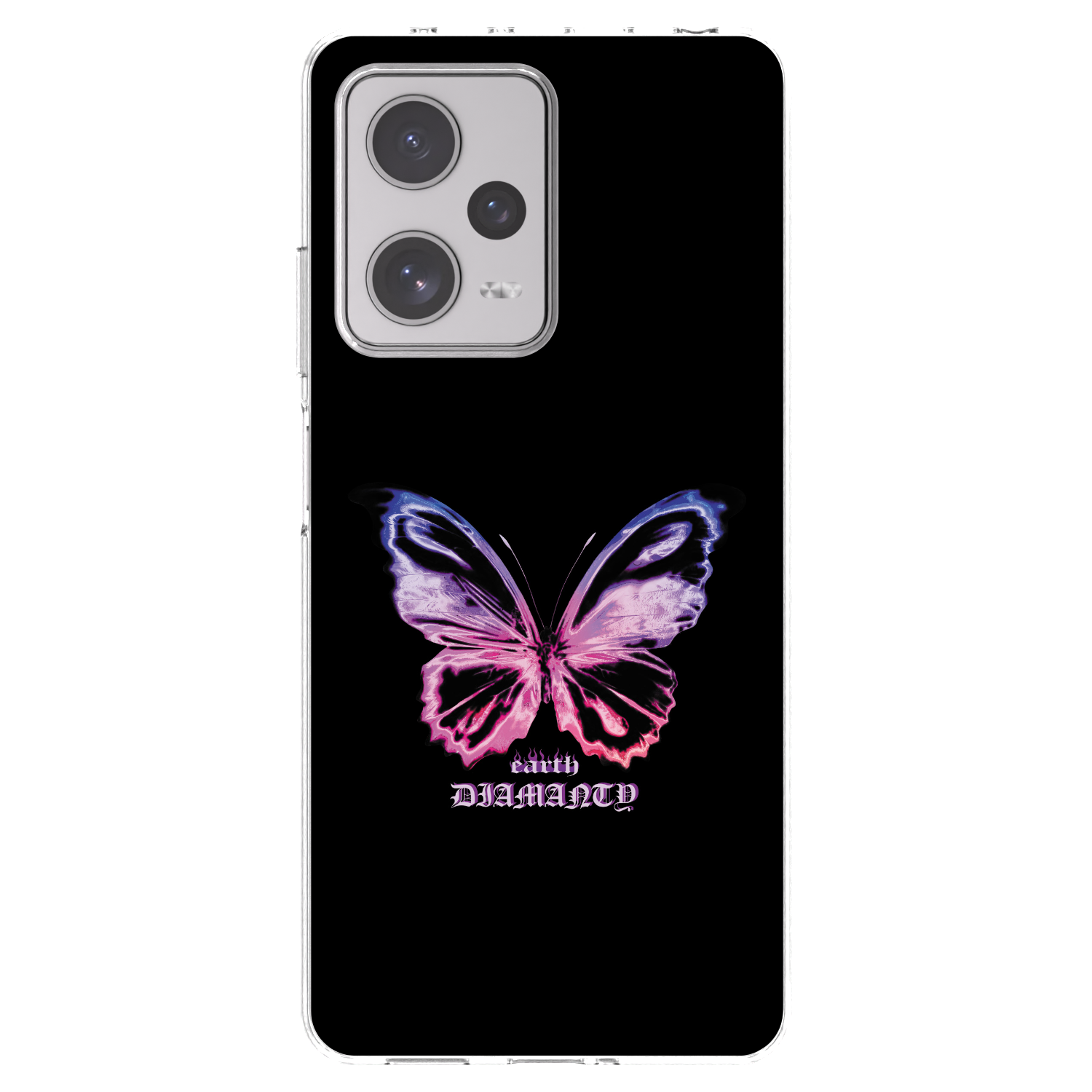 Picasee silikonový průhledný obal pro Xiaomi Redmi Note 12 Pro+ 5G - Diamanty Purple