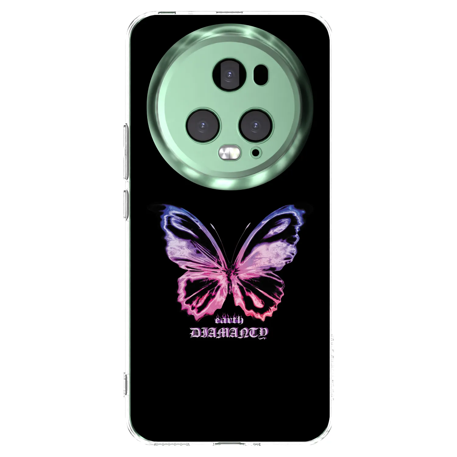 Picasee silikonový průhledný obal pro Honor Magic5 Pro - Diamanty Purple