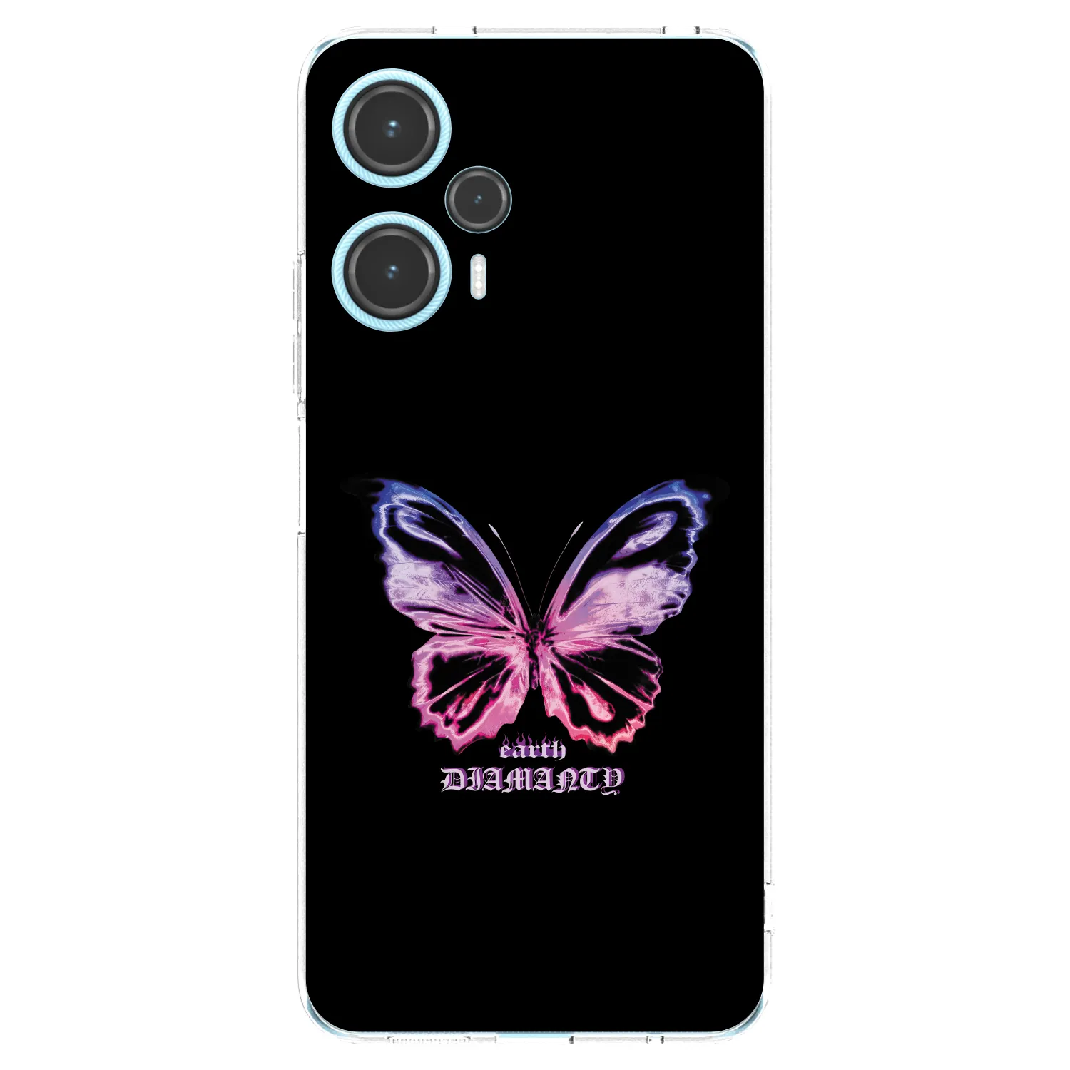 Picasee silikonový průhledný obal pro Xiaomi Poco F5 - Diamanty Purple