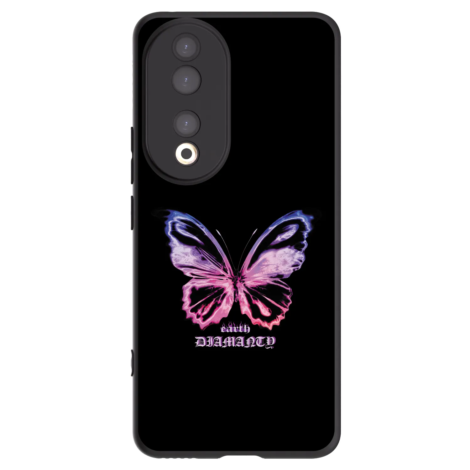 Picasee silikonový černý obal pro Honor 90 5G - Diamanty Purple