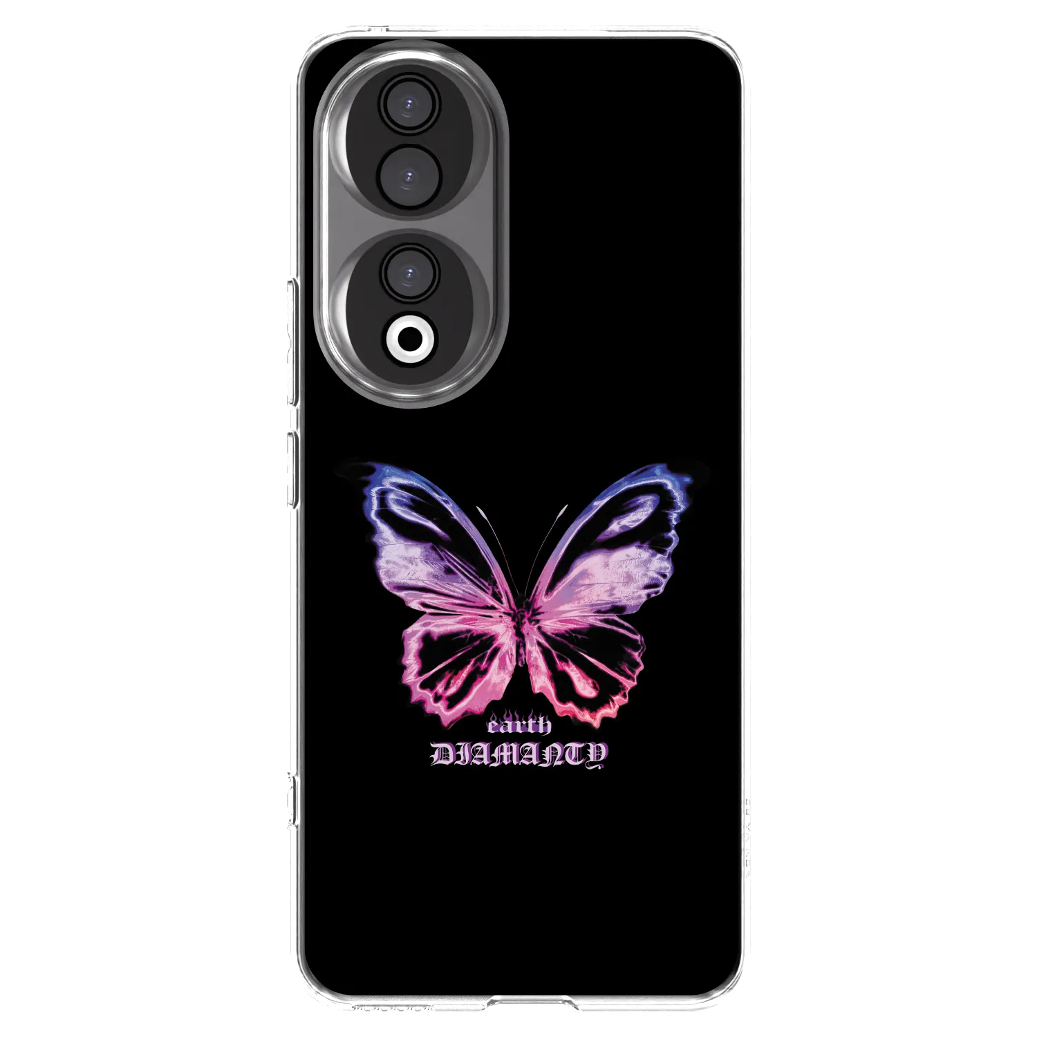 Picasee silikonový průhledný obal pro Honor 90 5G - Diamanty Purple
