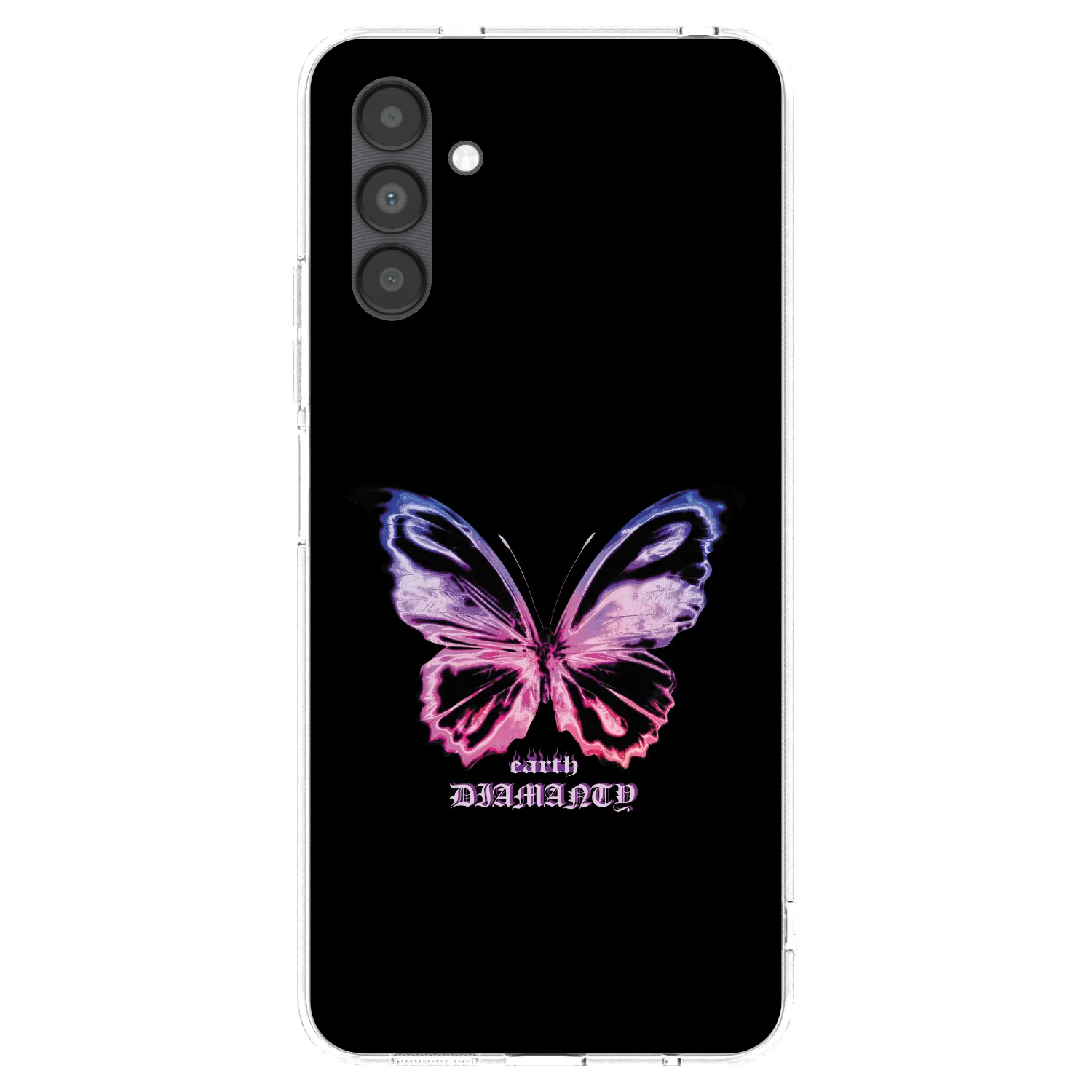 Picasee silikonový průhledný obal pro Samsung Galaxy A04s A047F - Diamanty Purple