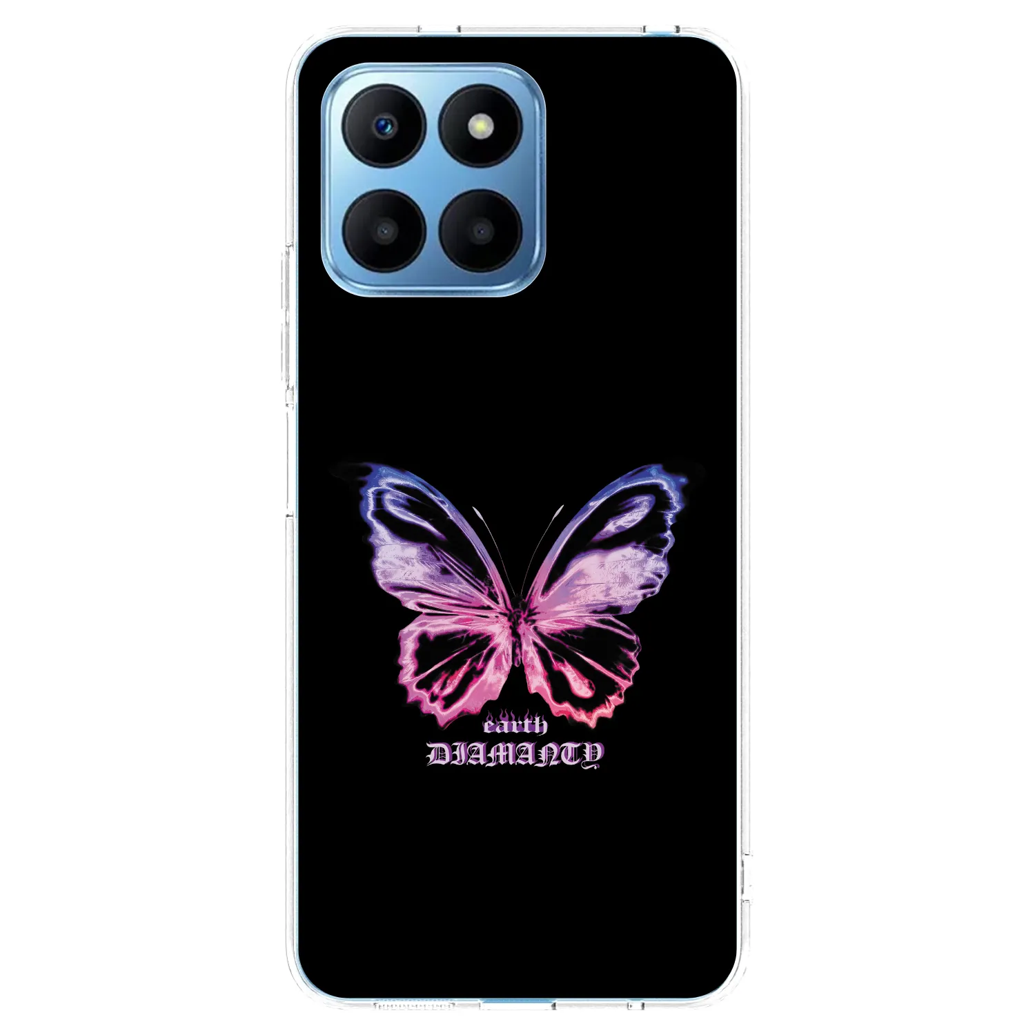Picasee silikonový průhledný obal pro Honor 70 Lite - Diamanty Purple