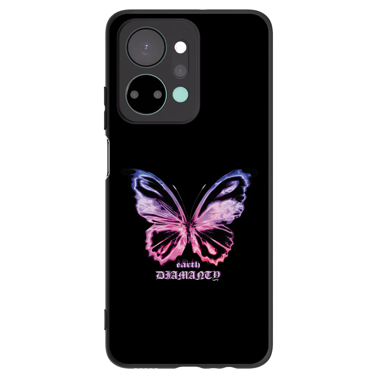 Picasee silikonový černý obal pro Honor X7a - Diamanty Purple