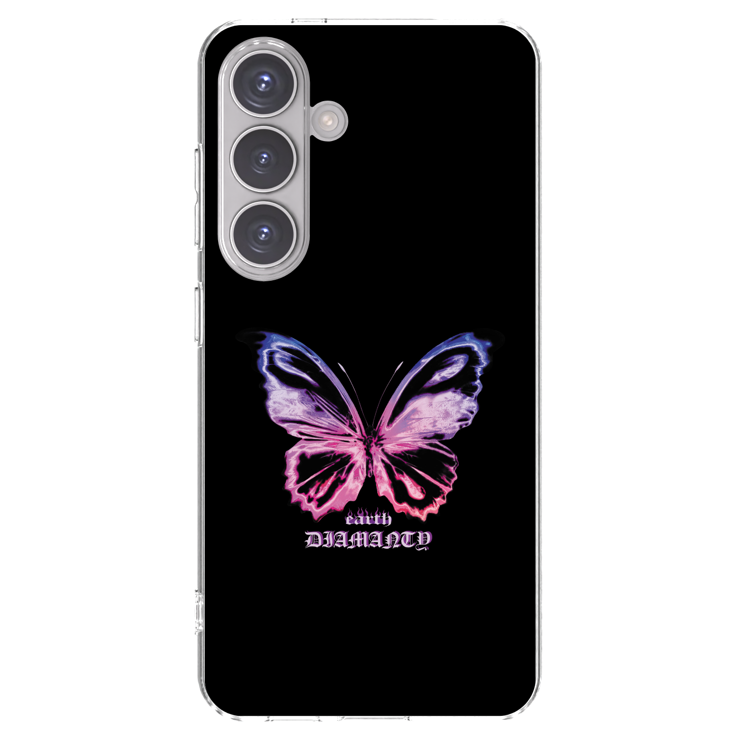 Picasee silikonový průhledný obal pro Samsung Galaxy S24 S921B 5G - Diamanty Purple