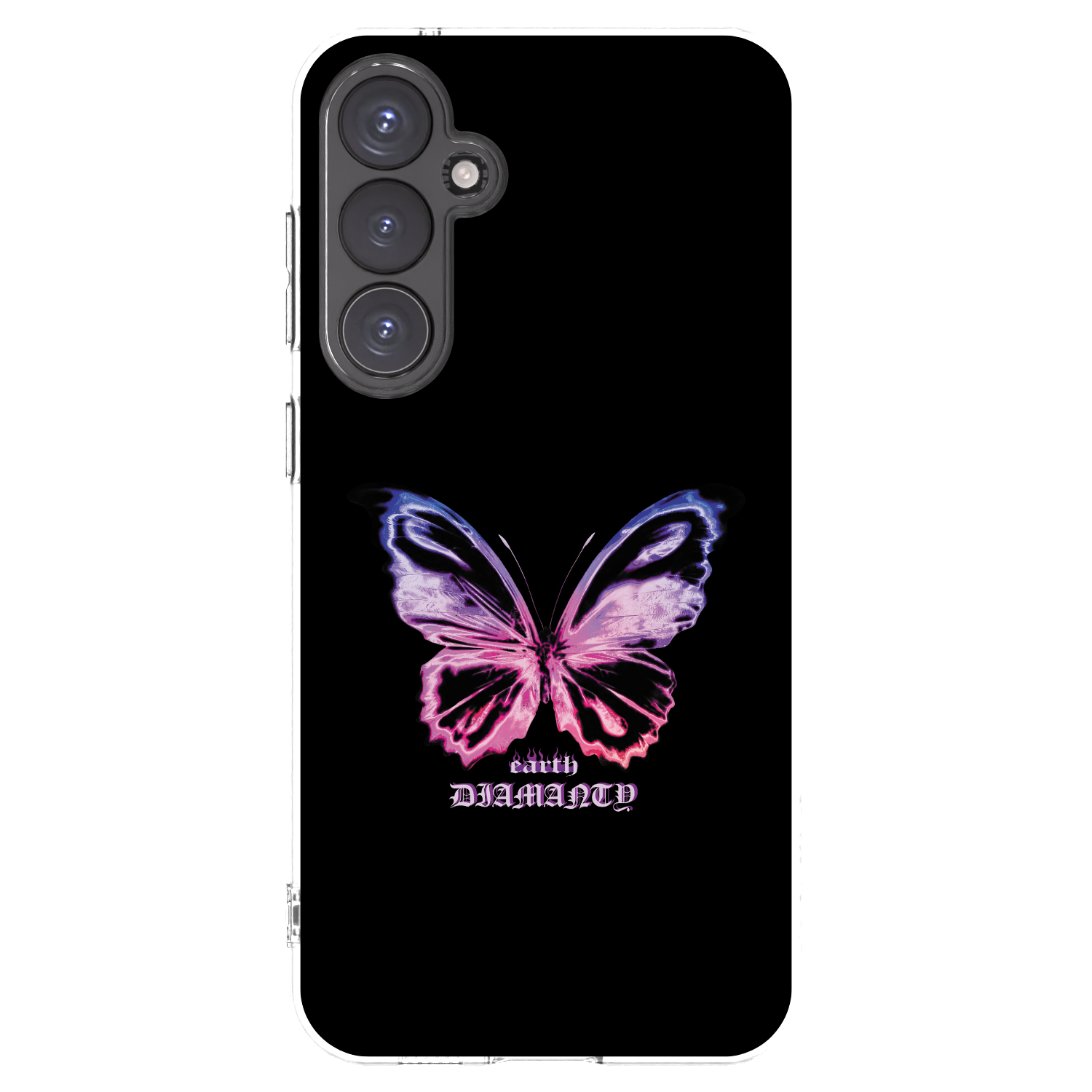 Picasee silikonový průhledný obal pro Samsung Galaxy S23 FE S711B - Diamanty Purple