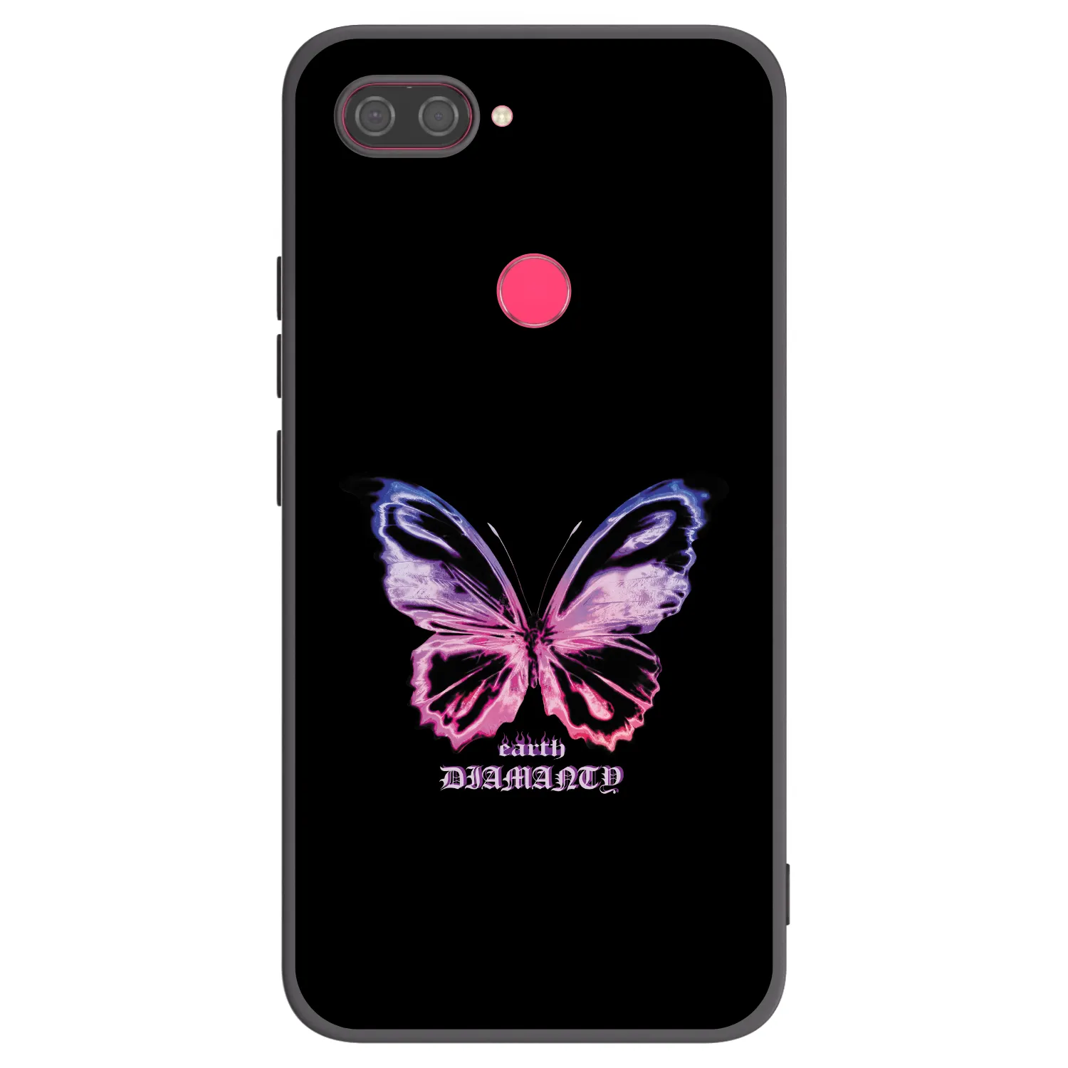 Picasee silikonový černý obal pro Xiaomi Mi 8 Lite - Diamanty Purple