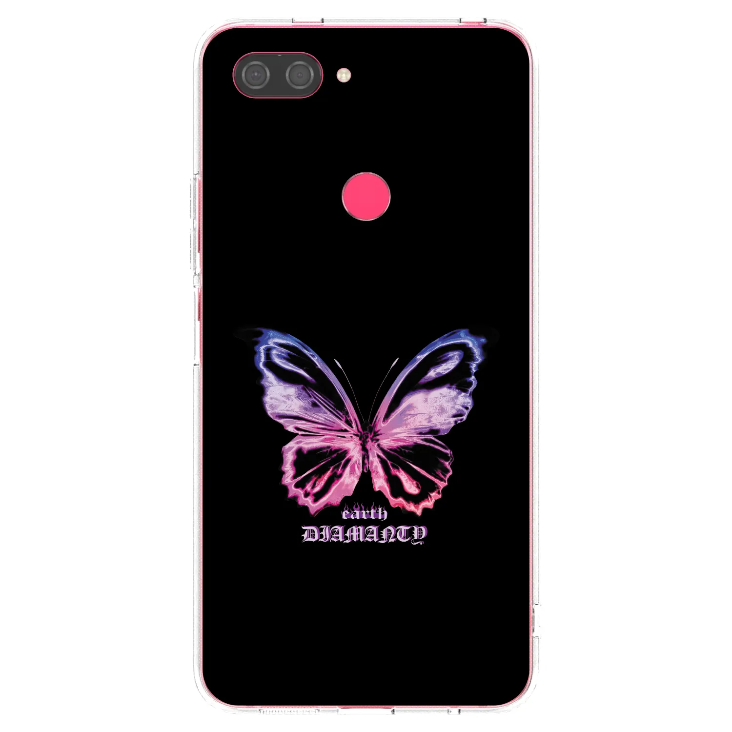 Picasee silikonový průhledný obal pro Xiaomi Mi 8 Lite - Diamanty Purple