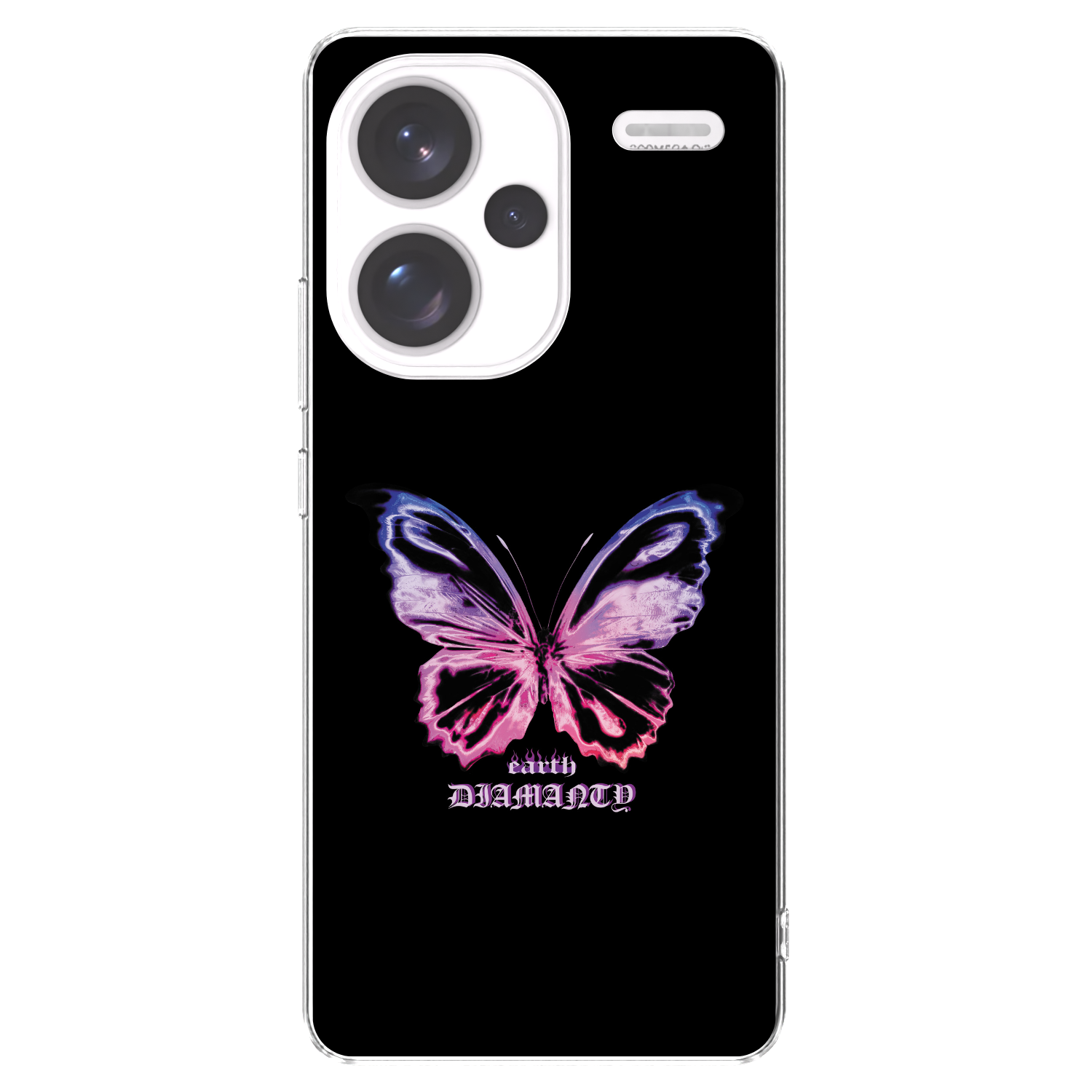 Picasee silikonový průhledný obal pro Xiaomi Redmi Note 13 Pro+ 5G - Diamanty Purple