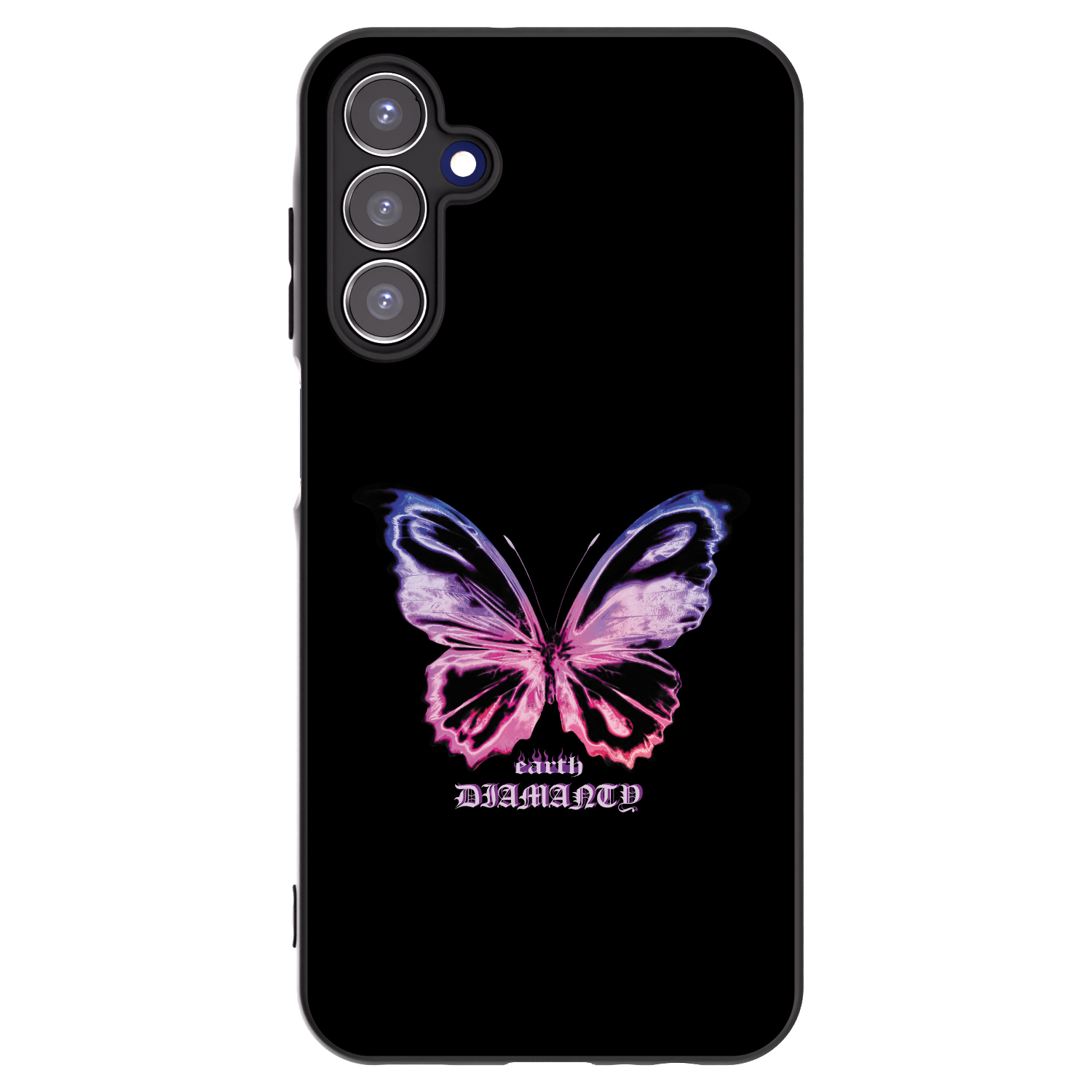 Picasee silikonový černý obal pro Samsung Galaxy A15 A155F 4G - Diamanty Purple