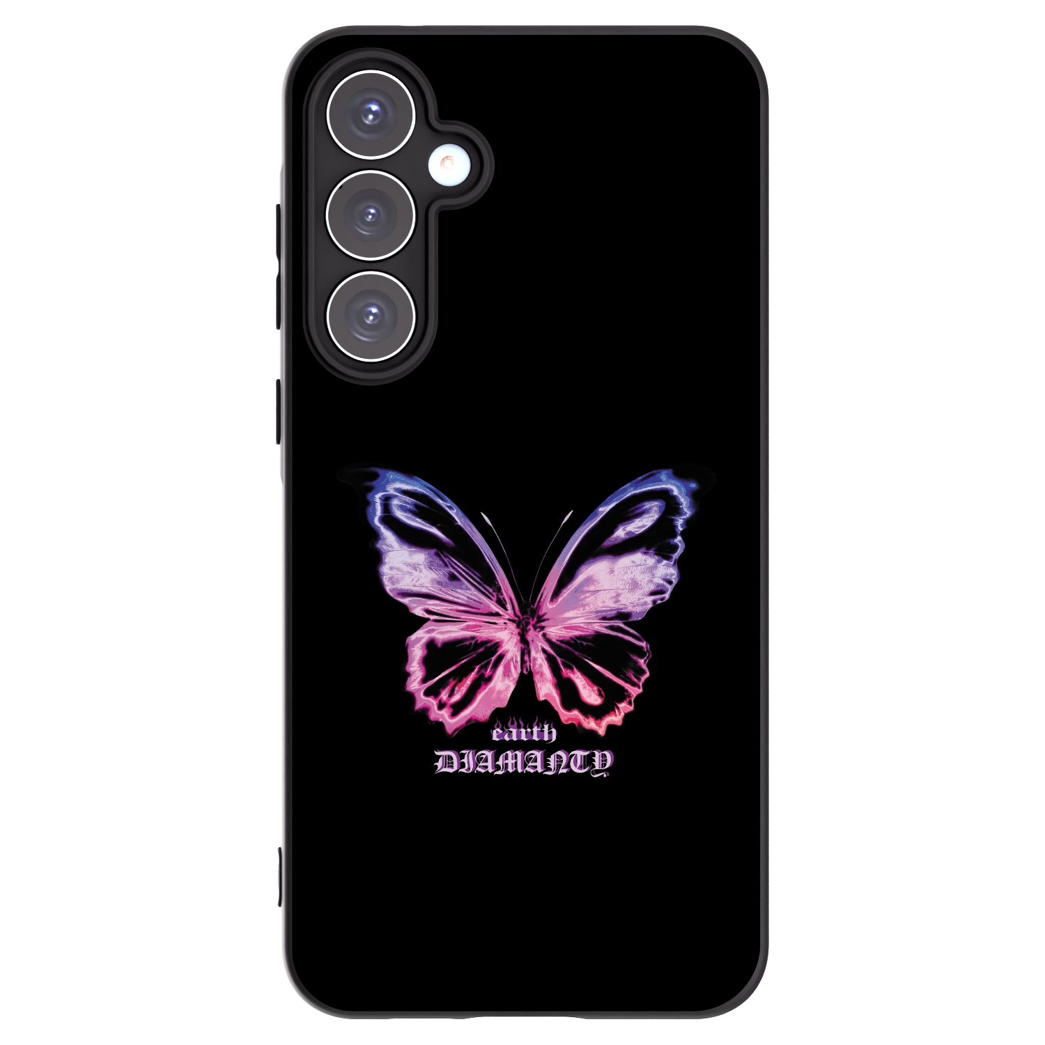 Picasee silikonový černý obal pro Samsung Galaxy A55 5G A556B - Diamanty Purple