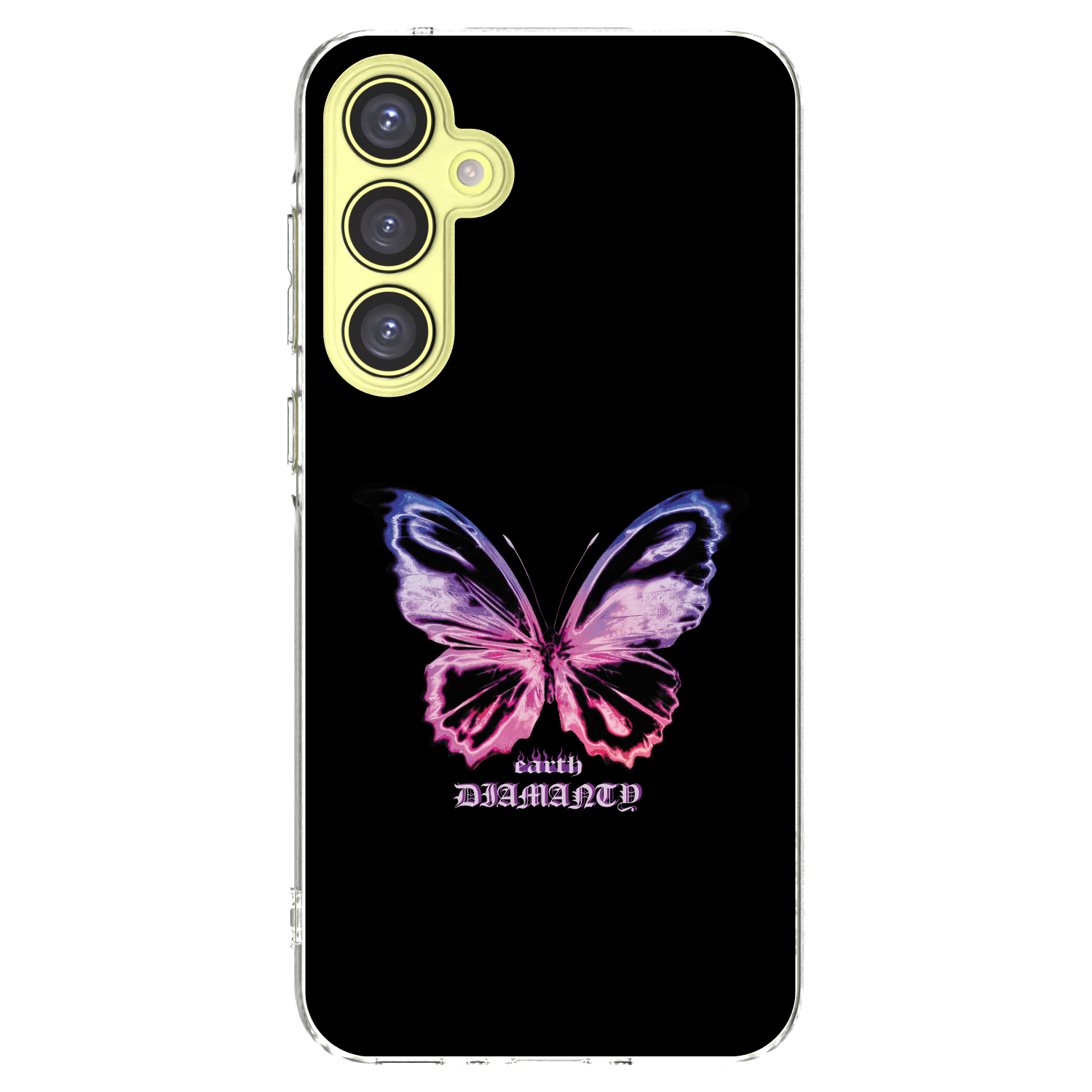 Picasee silikonový průhledný obal pro Samsung Galaxy A35 5G A356B - Diamanty Purple