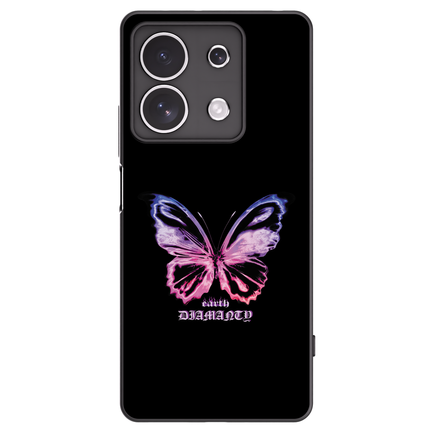 Picasee silikonový černý obal pro Xiaomi Redmi Note 13 4G - Diamanty Purple