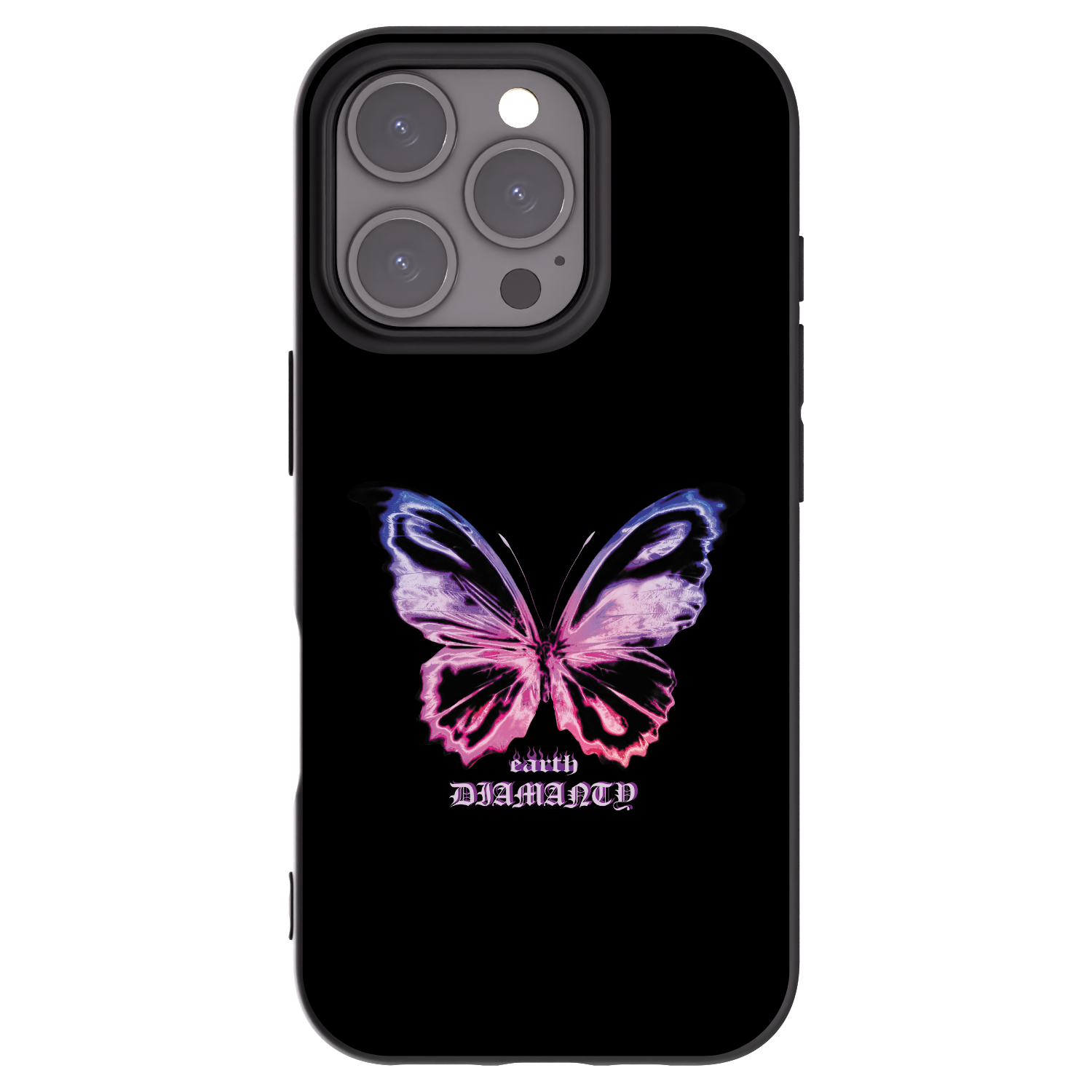 Picasee silikonový černý obal pro Apple iPhone 16 Pro - Diamanty Purple