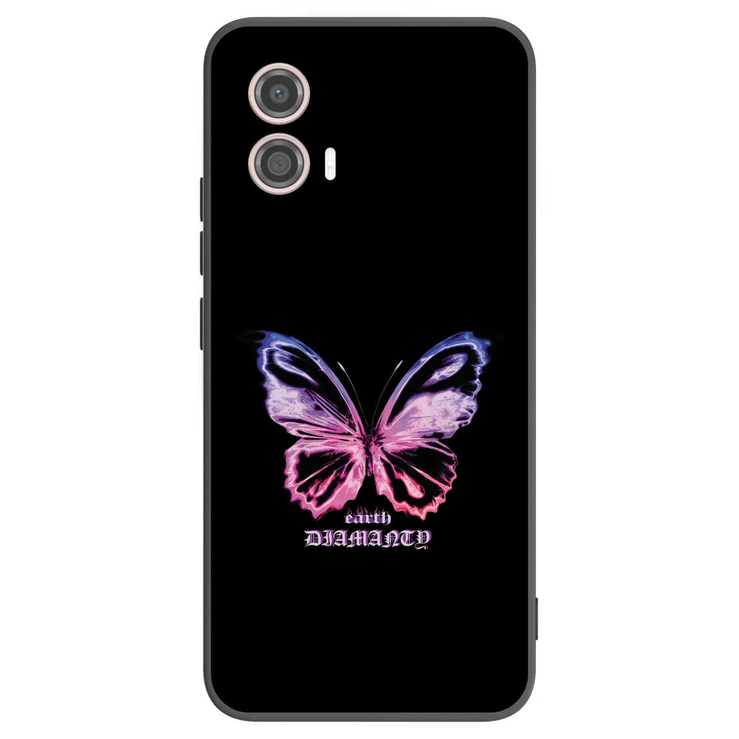 Picasee silikonový černý obal pro Motorola Moto G53 5G - Diamanty Purple