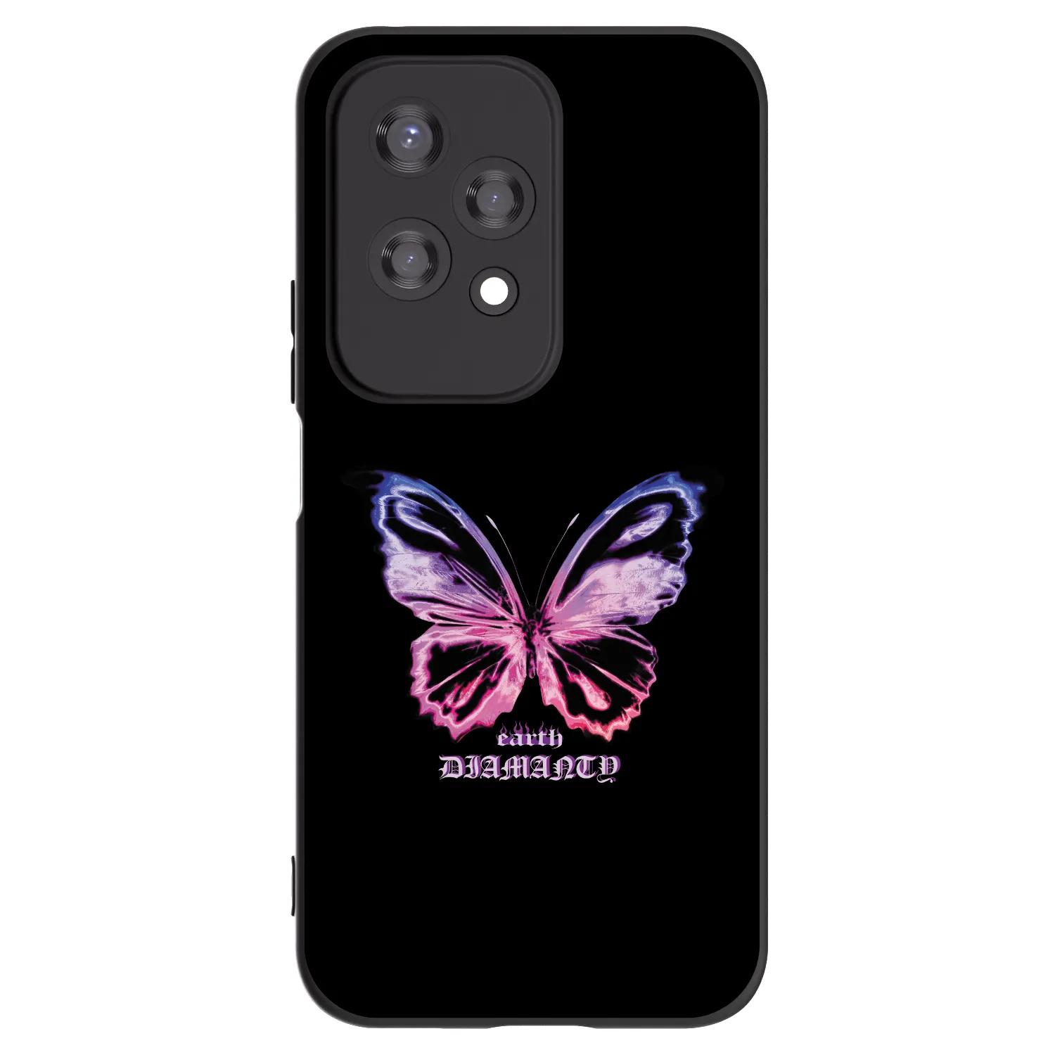 Picasee silikonový černý obal pro Honor 200 Lite - Diamanty Purple