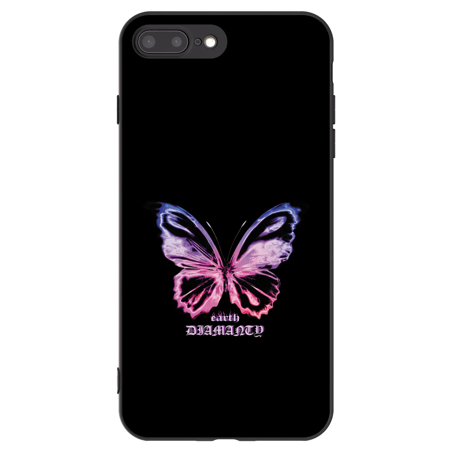 Picasee silikonový černý obal pro Apple iPhone 7 Plus - Diamanty Purple