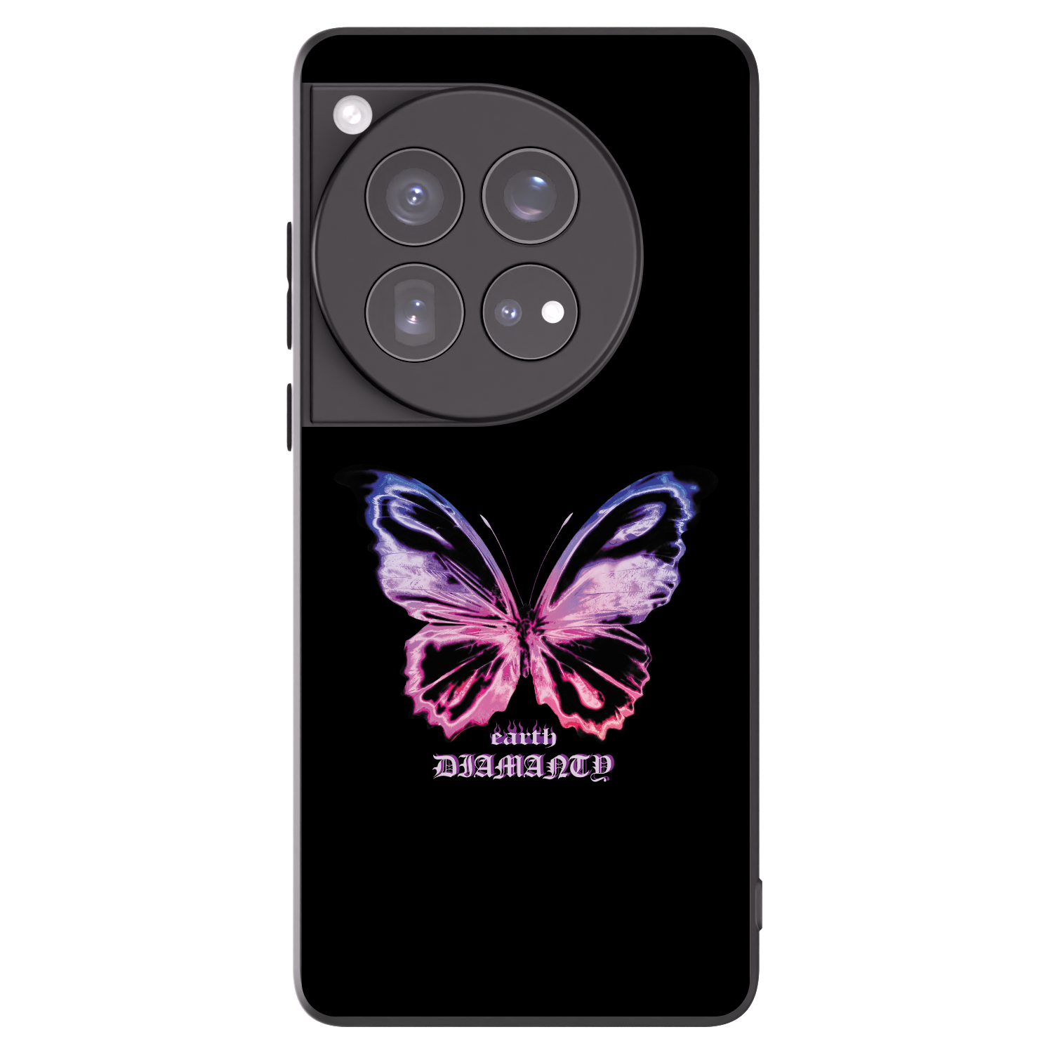 Picasee silikonový černý obal pro OnePlus 12 5G - Diamanty Purple