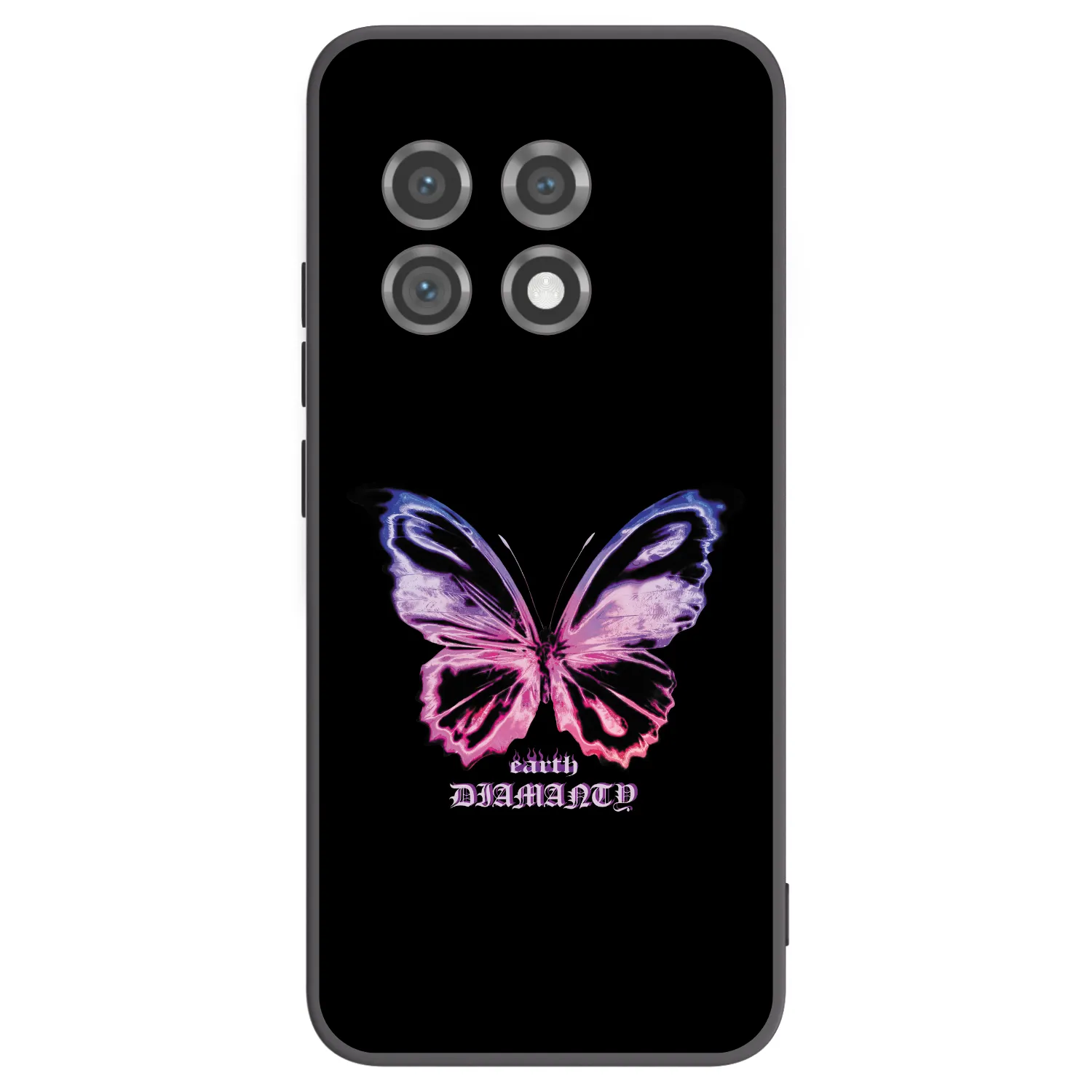 Picasee silikonový černý obal pro OnePlus 11 5G - Diamanty Purple