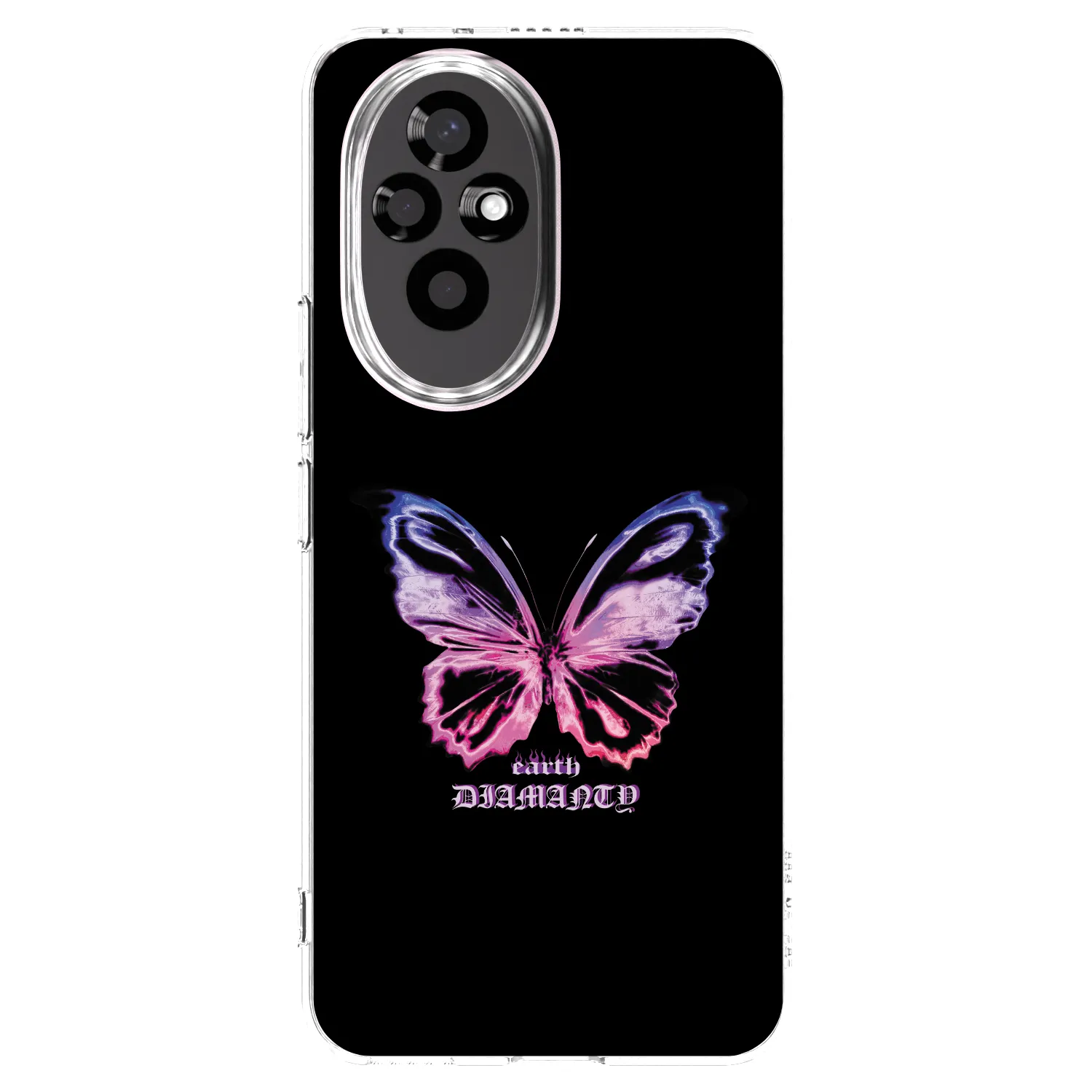 Picasee silikonový průhledný obal pro Honor 200 Pro 5G - Diamanty Purple