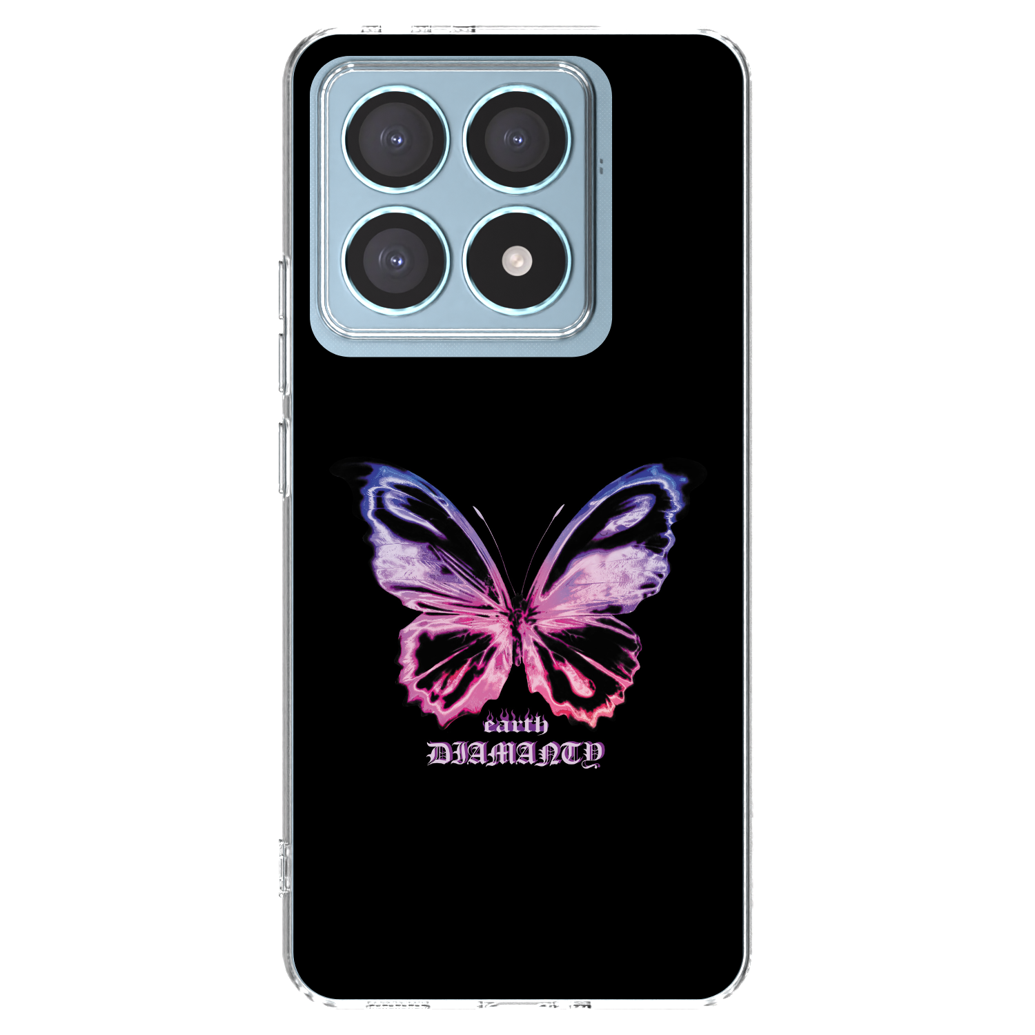 Picasee silikonový průhledný obal pro Xiaomi 14T Pro - Diamanty Purple