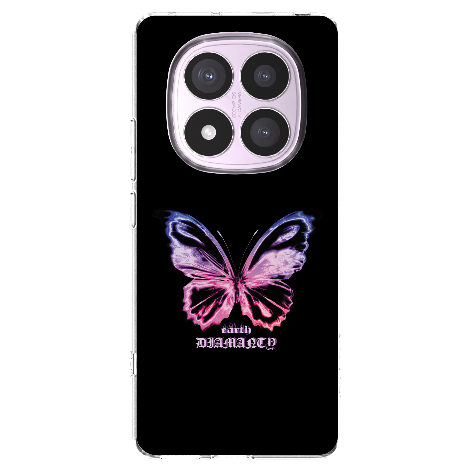 Picasee silikonový průhledný obal pro Xiaomi Redmi Note 14 Pro 5G - Diamanty Purple