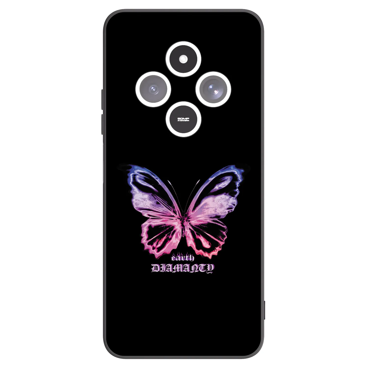 Picasee silikonový černý obal pro Xiaomi Redmi 14C - Diamanty Purple