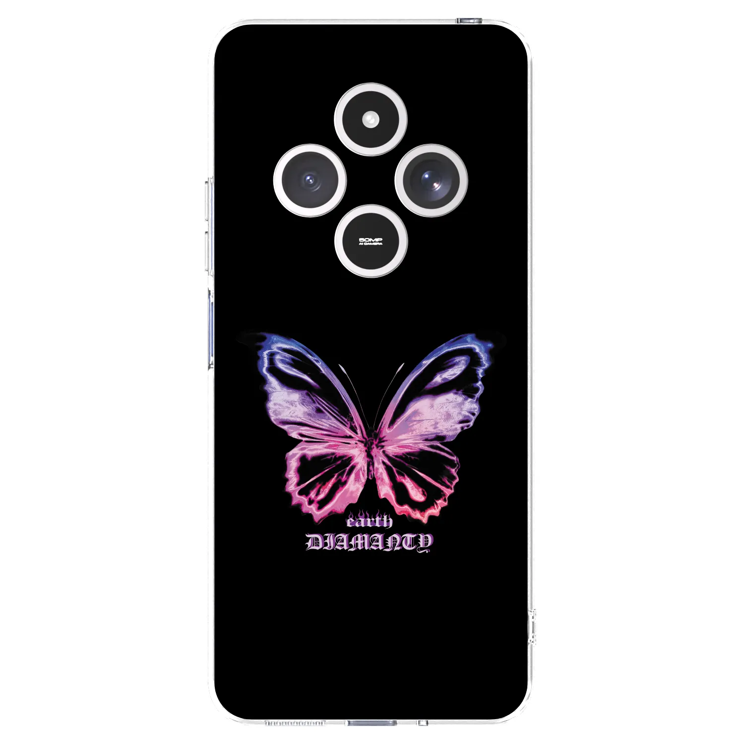 Picasee silikonový průhledný obal pro Xiaomi Redmi 14C - Diamanty Purple