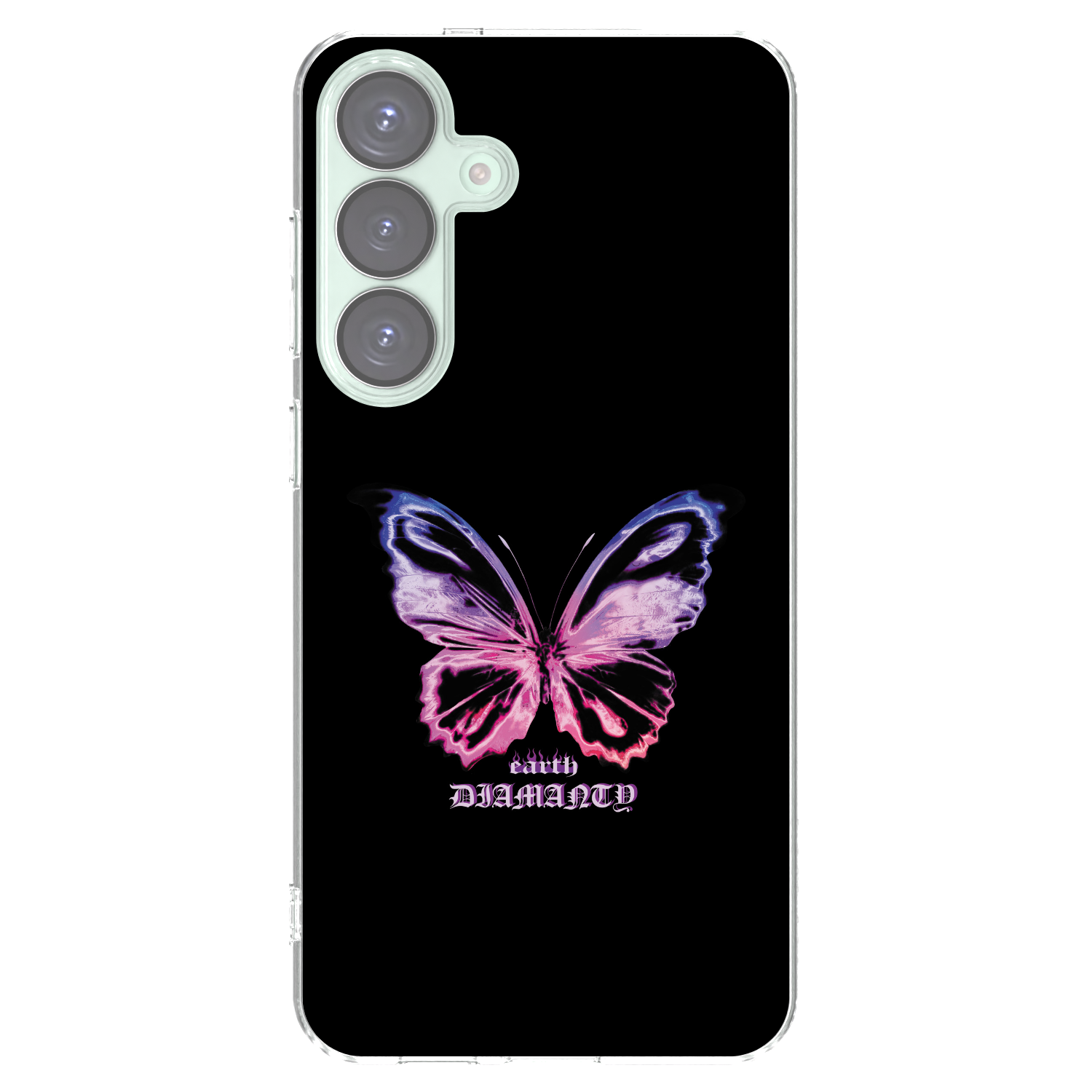 Picasee silikonový průhledný obal pro Samsung Galaxy S25+ 5G - Diamanty Purple