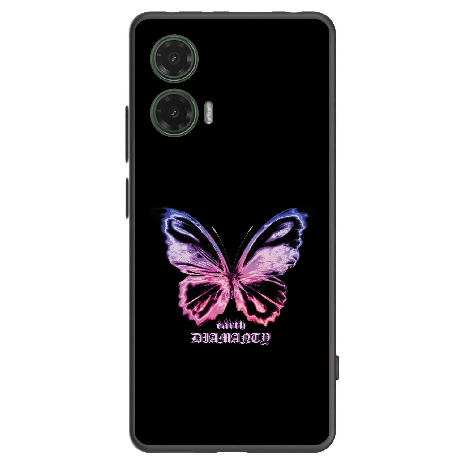 Picasee silikonový černý obal pro Motorola Moto G35 5G - Diamanty Purple