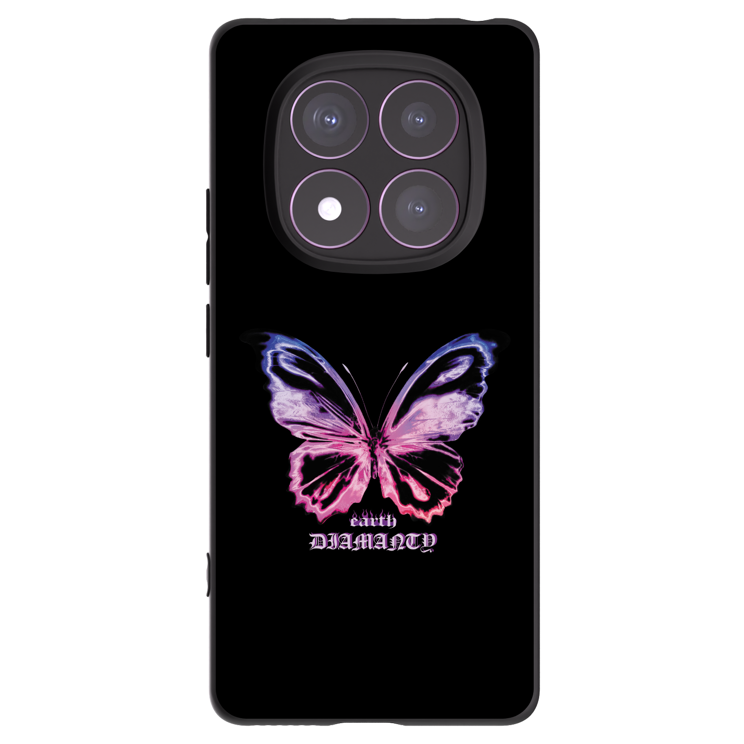 Picasee silikonový černý obal pro Xiaomi Redmi Note 14 Pro 4G - Diamanty Purple