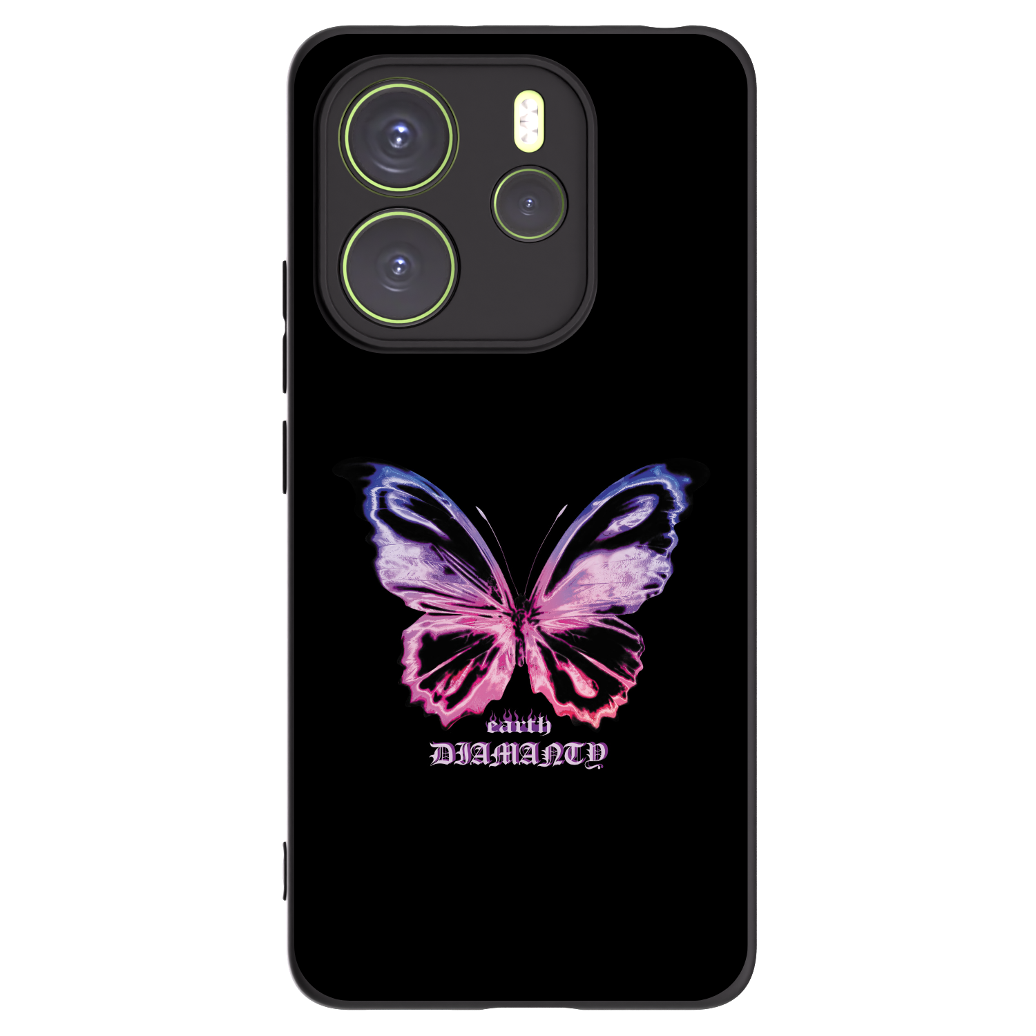 Picasee silikonový černý obal pro Xiaomi Redmi Note 14 4G - Diamanty Purple