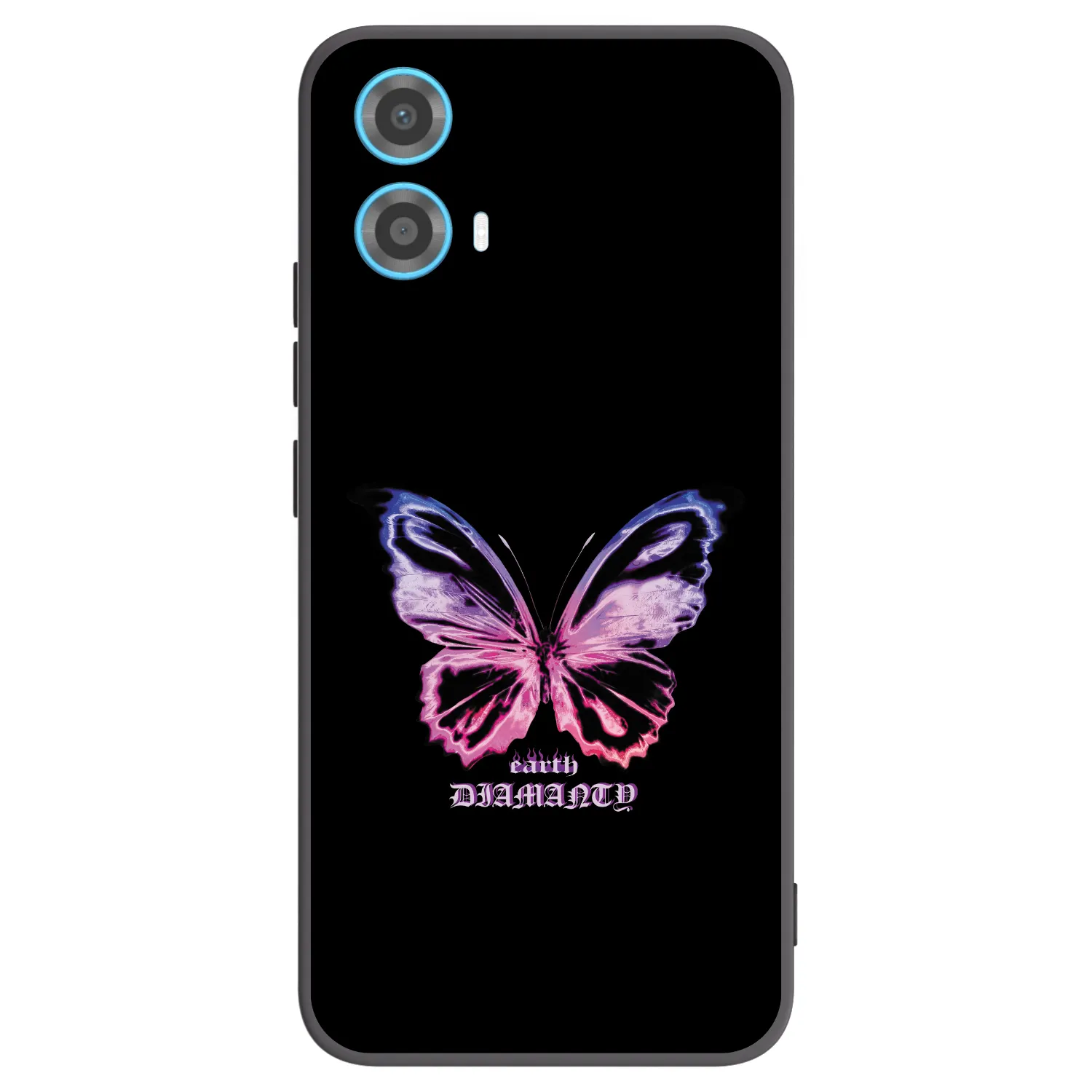 Picasee silikonový černý obal pro Motorola Moto G34 5G - Diamanty Purple