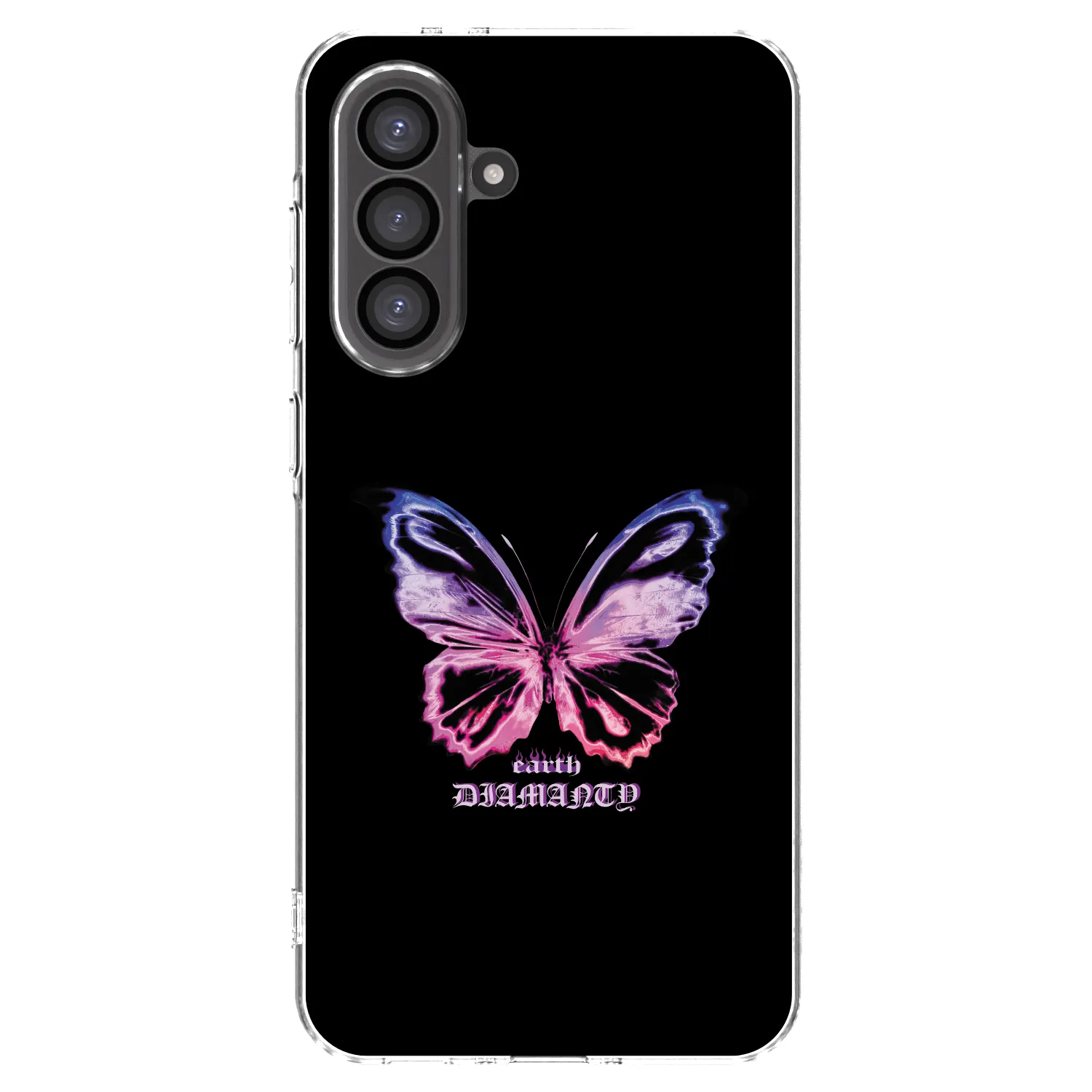 Picasee silikonový průhledný obal pro Samsung Galaxy A56 5G A566B - Diamanty Purple