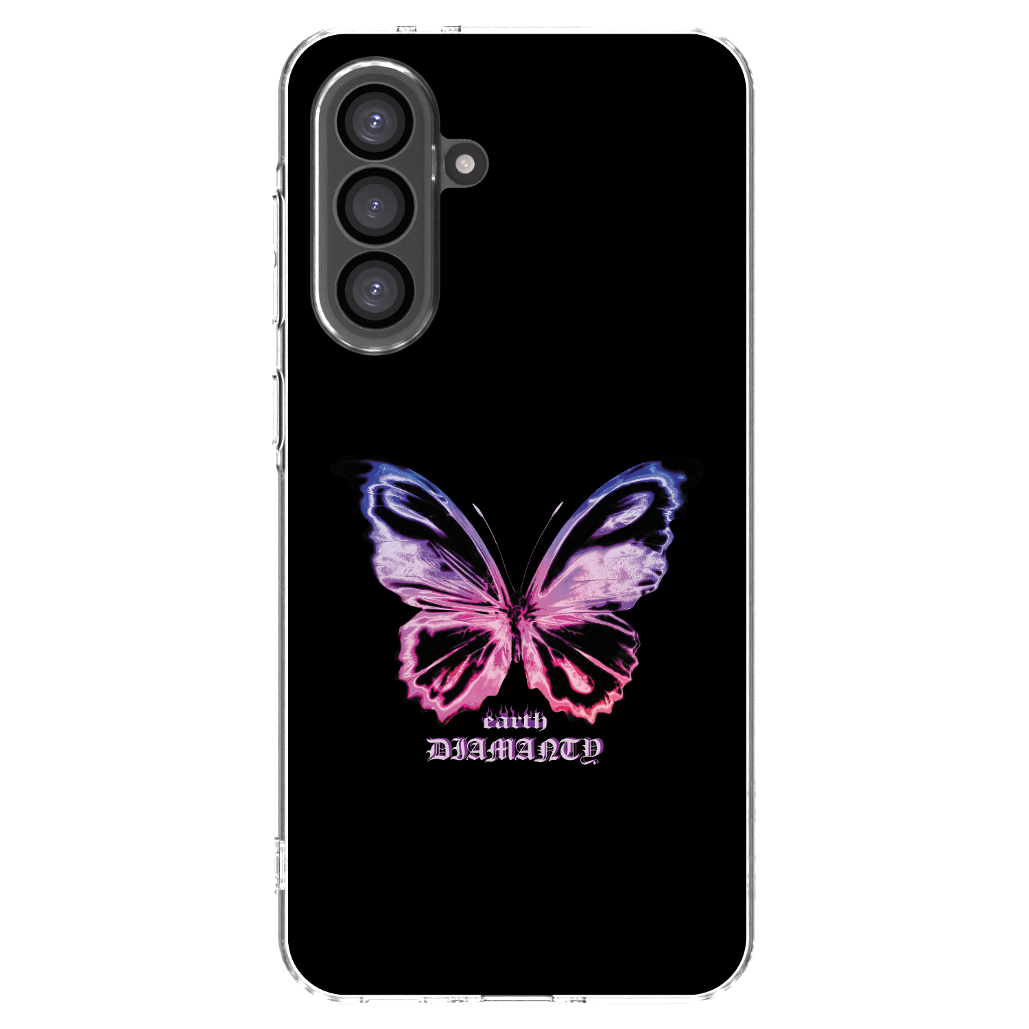 Picasee silikonový průhledný obal pro Samsung Galaxy A36 5G - Diamanty Purple