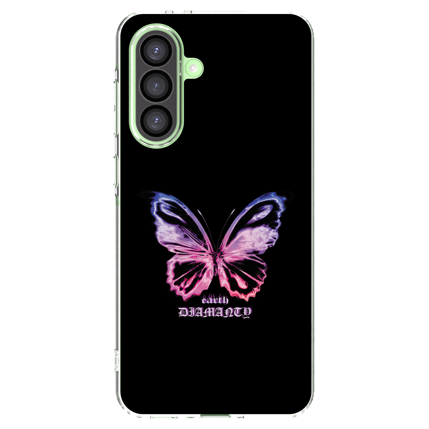 Picasee silikonový průhledný obal pro Samsung Galaxy A26 5G A266B - Diamanty Purple