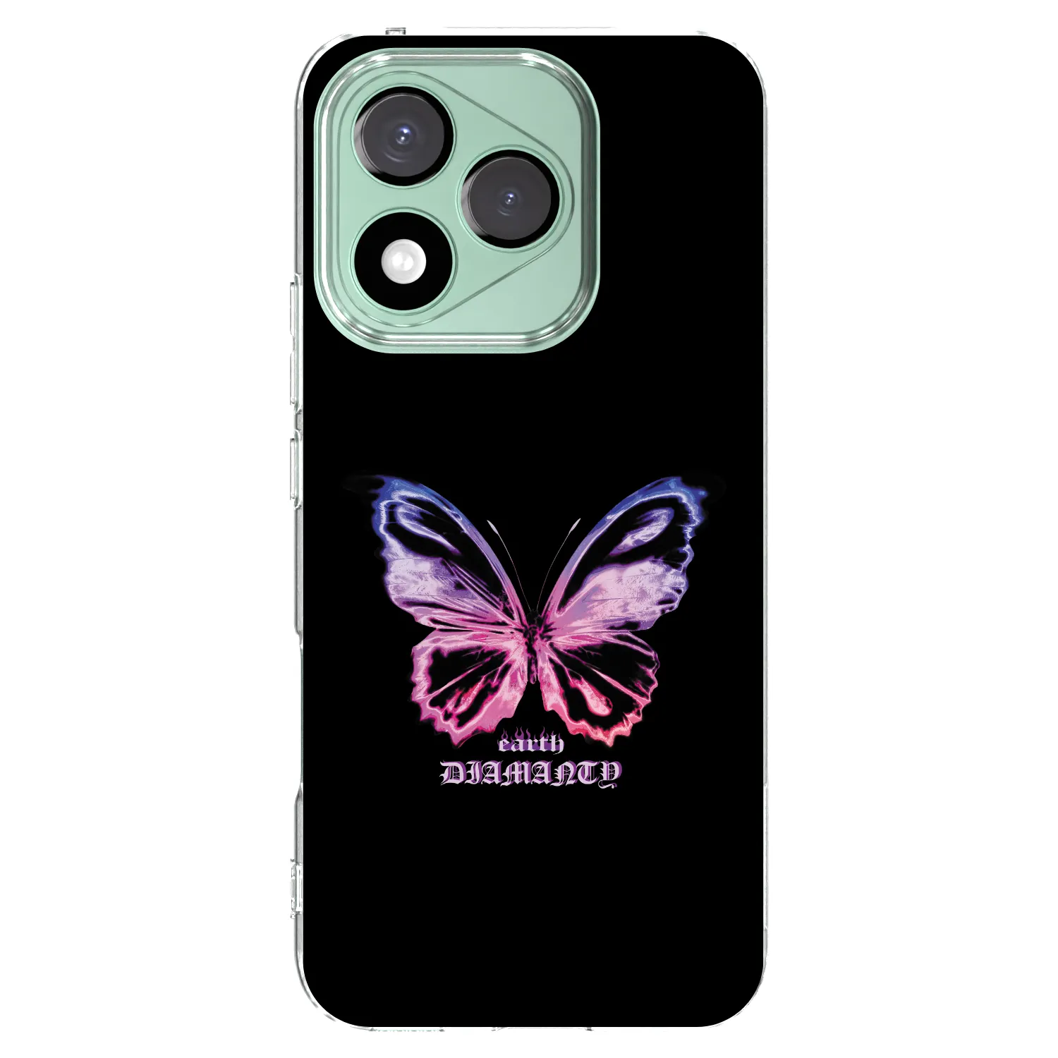 Picasee silikonový průhledný obal pro Honor 400 Lite 5G - Diamanty Purple