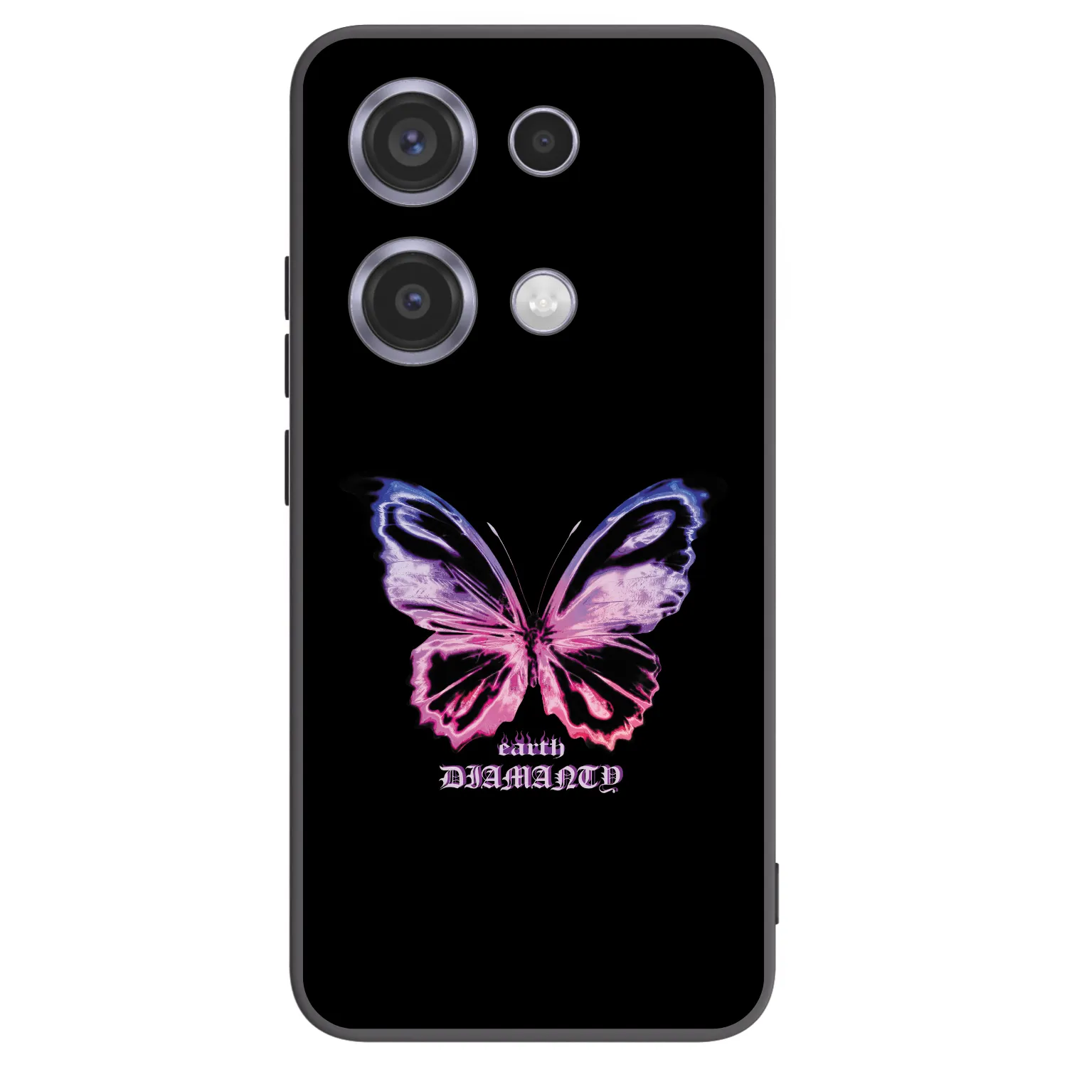 Picasee silikonový černý obal pro Xiaomi Redmi Note 14S - Diamanty Purple
