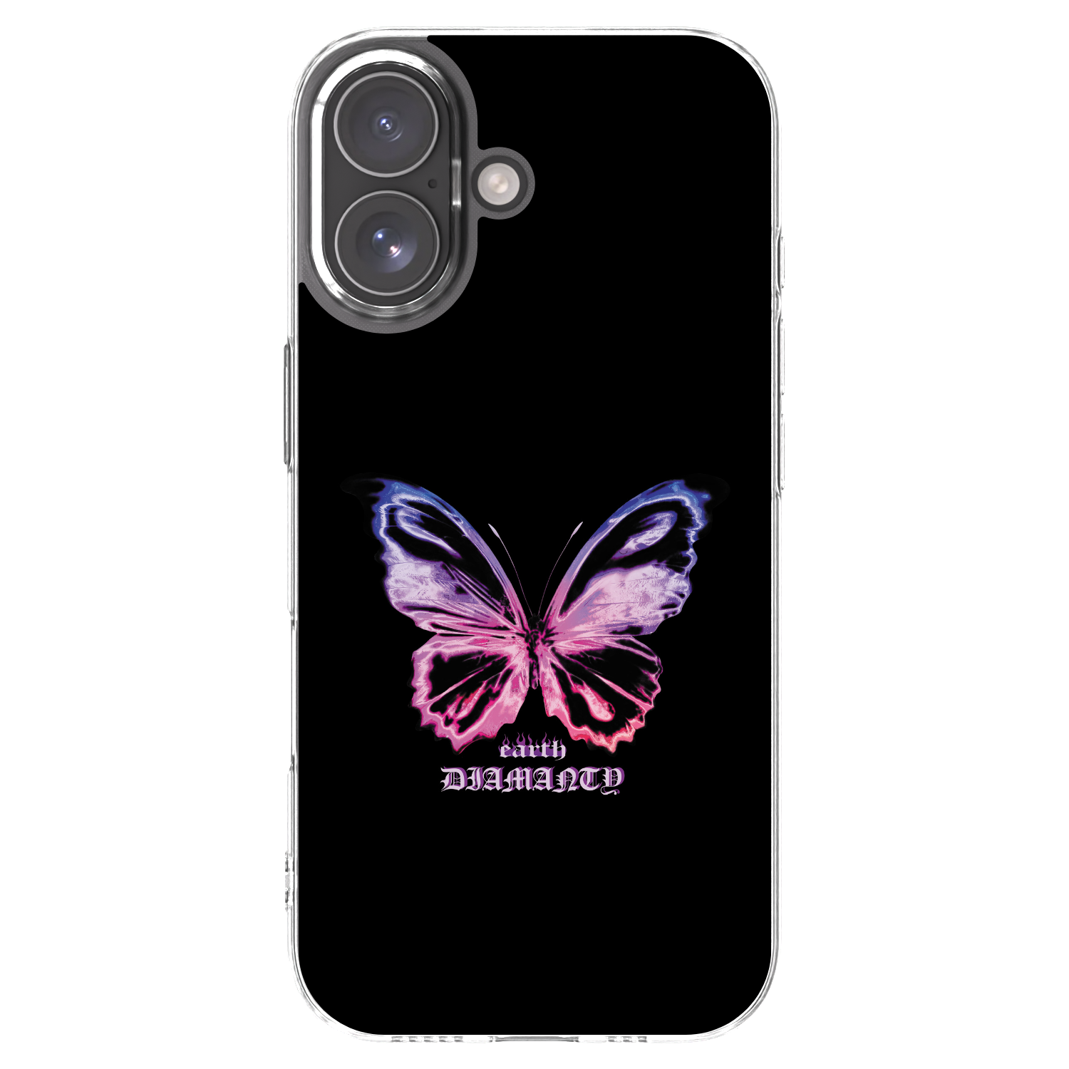 Picasee silikonový průhledný obal pro Apple iPhone 17 - Diamanty Purple