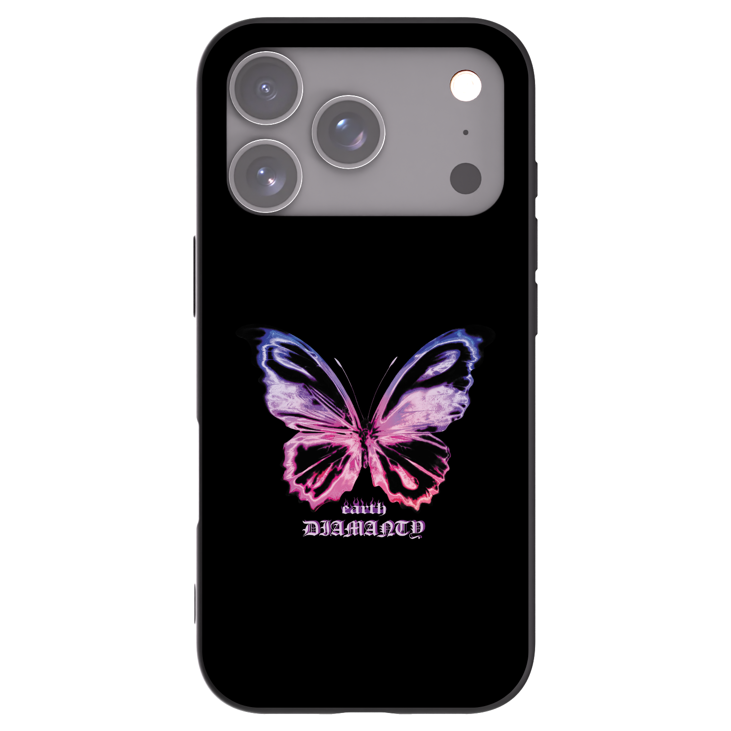Picasee silikonový černý obal pro Apple iPhone 17 Pro - Diamanty Purple