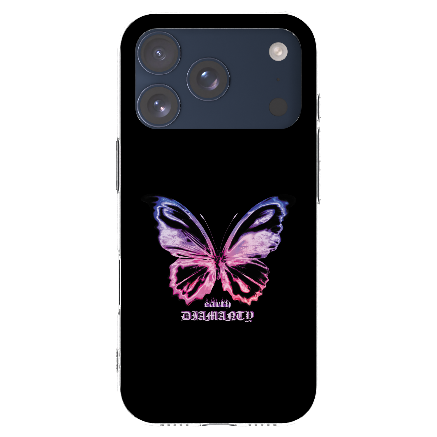 Picasee silikonový průhledný obal pro Apple iPhone 17 Pro - Diamanty Purple