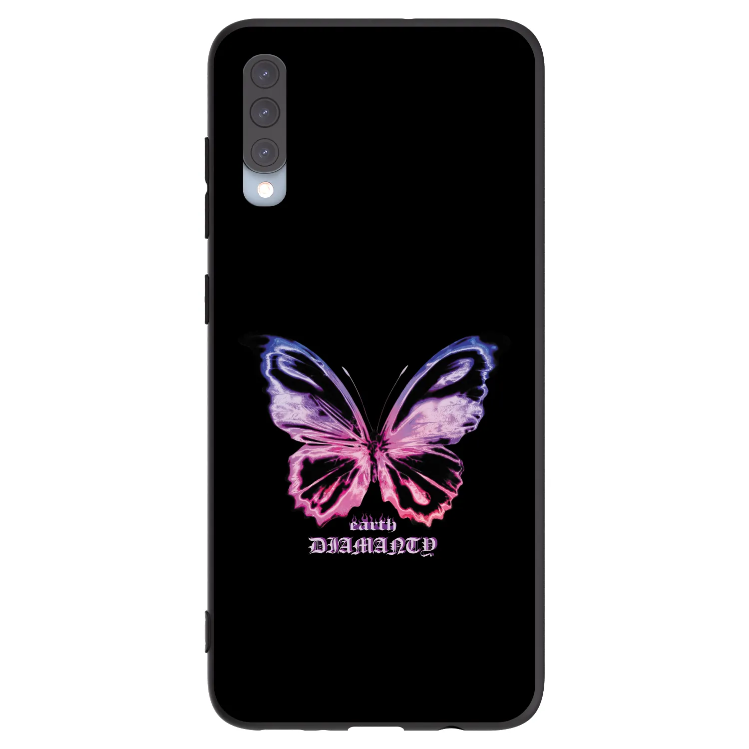 Picasee silikonový černý obal pro Samsung Galaxy A70 A705F - Diamanty Purple
