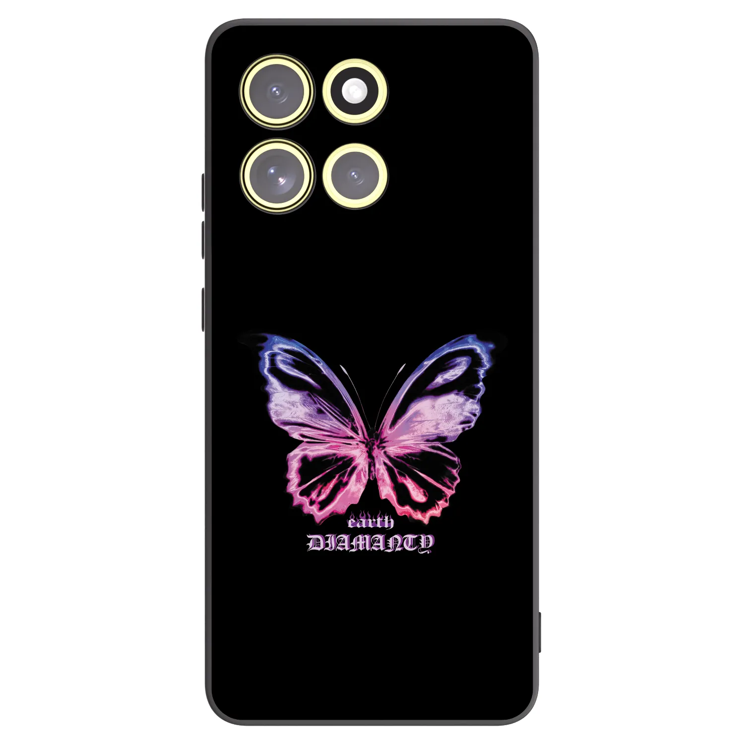 Picasee silikonový černý obal pro Motorola Moto G86 5G - Diamanty Purple