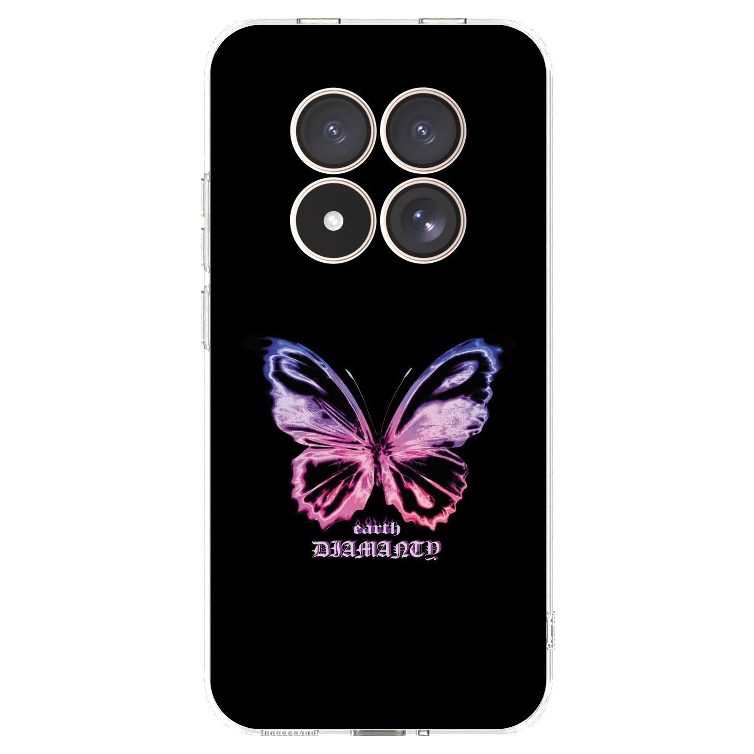 Picasee silikonový průhledný obal pro Xiaomi Redmi Note 15 Pro 4G - Diamanty Purple