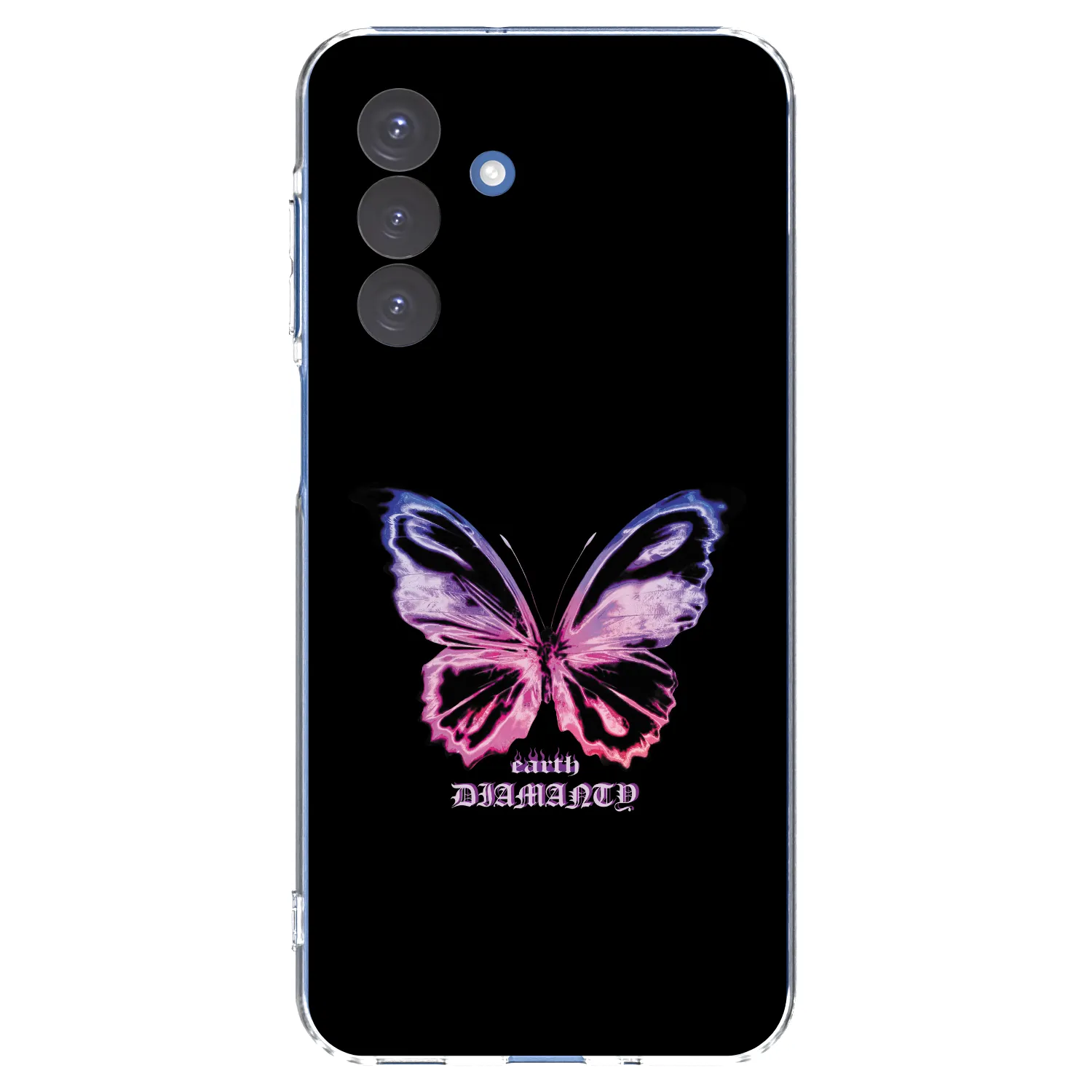 Picasee silikonový průhledný obal pro Samsung Galaxy A17 5G - Diamanty Purple