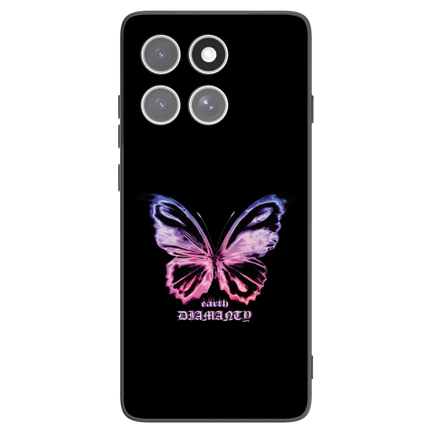 Picasee silikonový černý obal pro Motorola Edge 60 Fusion - Diamanty Purple