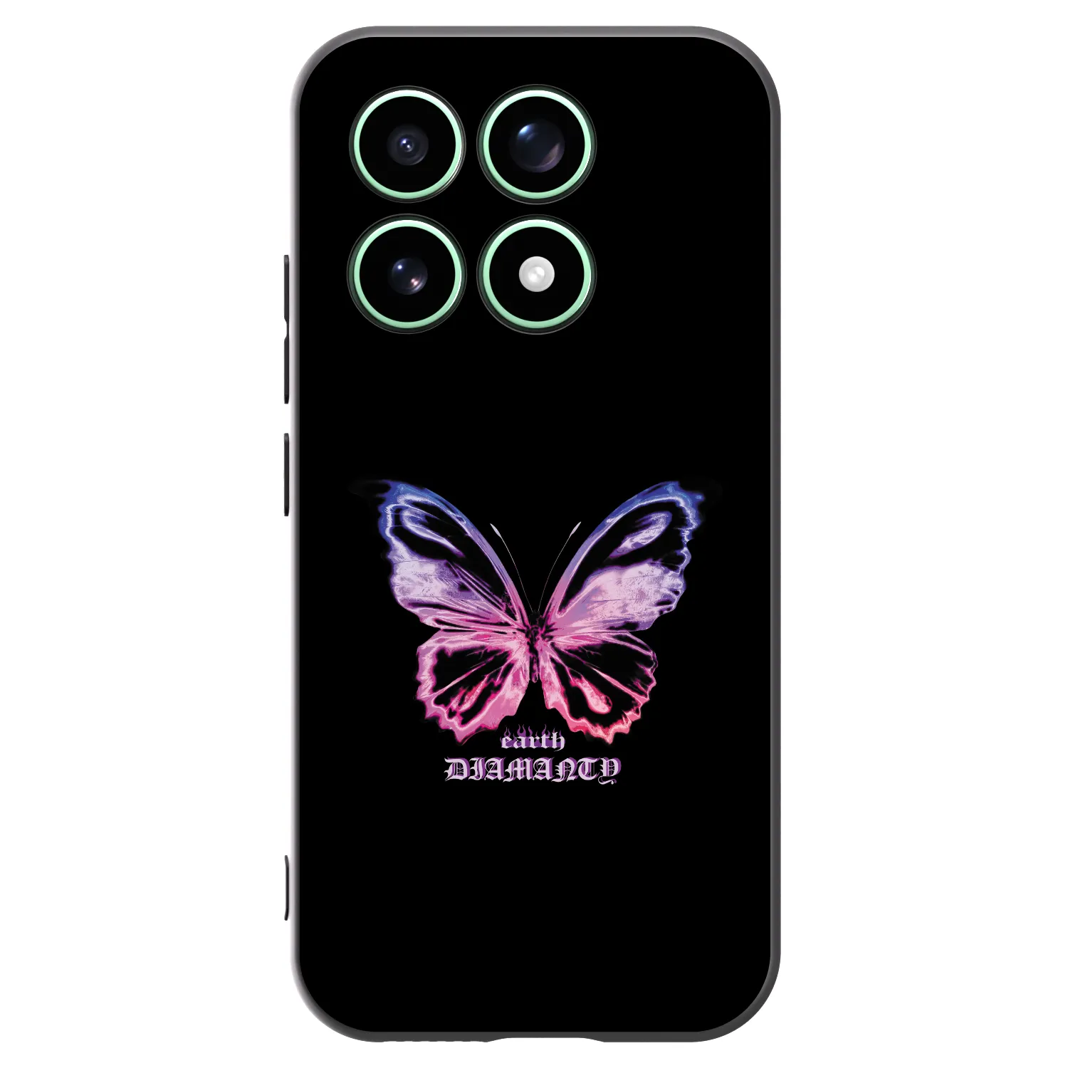 Picasee silikonový černý obal pro Xiaomi 17 - Diamanty Purple
