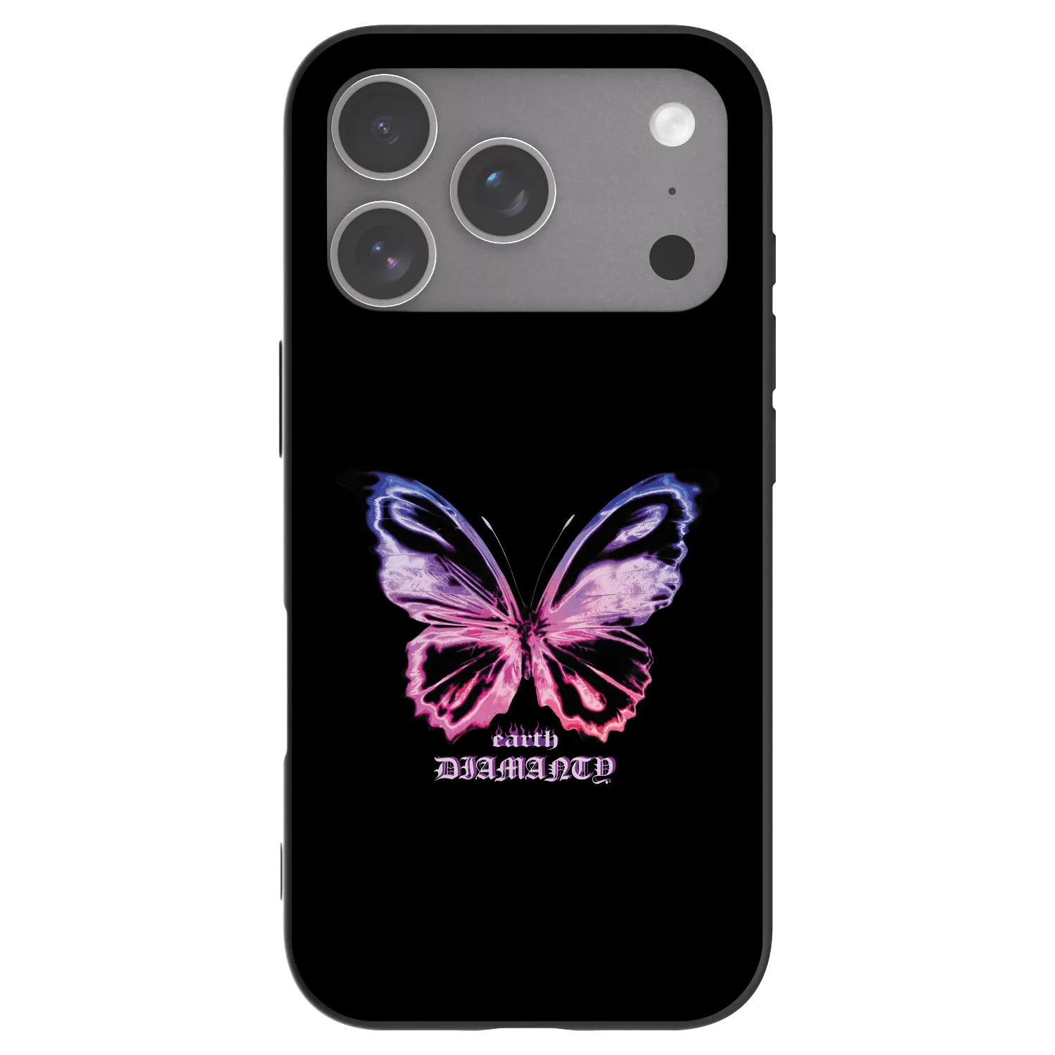 Picasee silikonový černý obal pro Apple iPhone 18 Pro - Diamanty Purple