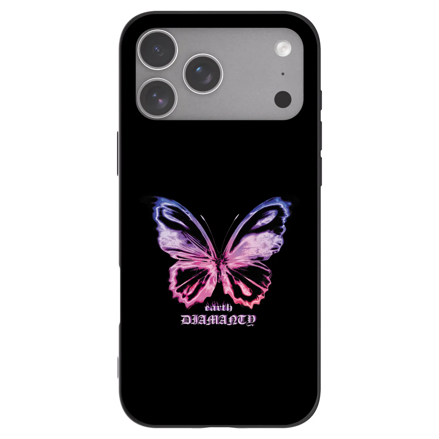 Picasee silikonový černý obal pro Apple iPhone 18 Pro Max - Diamanty Purple