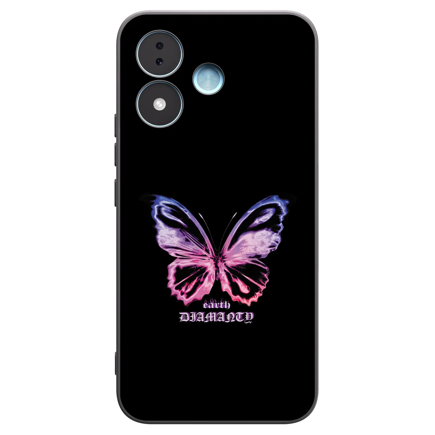 Picasee silikonový černý obal pro Xiaomi Redmi Note 17 5G - Diamanty Purple